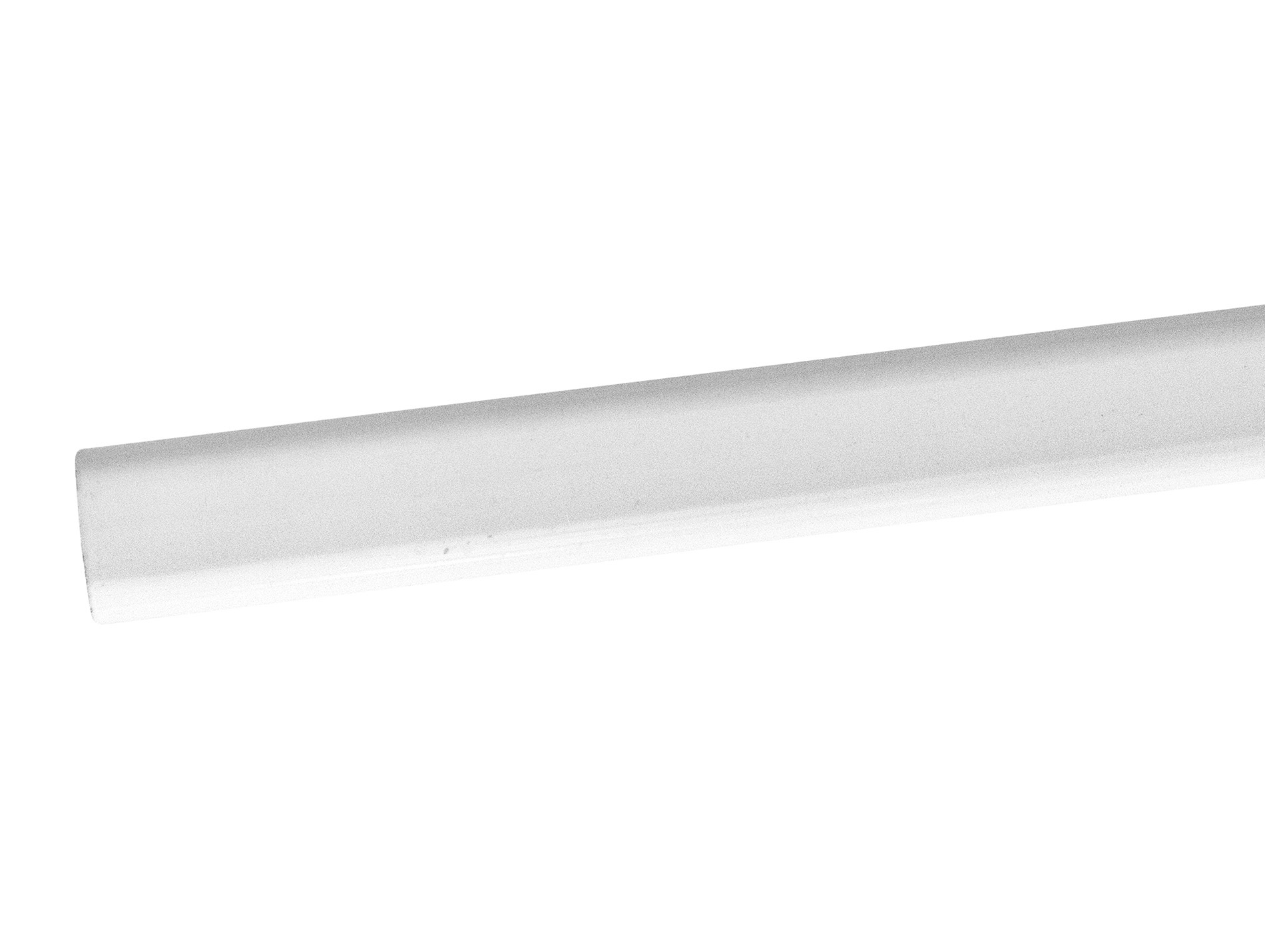 Tube penderie ovale 30x15mm 2m blanc