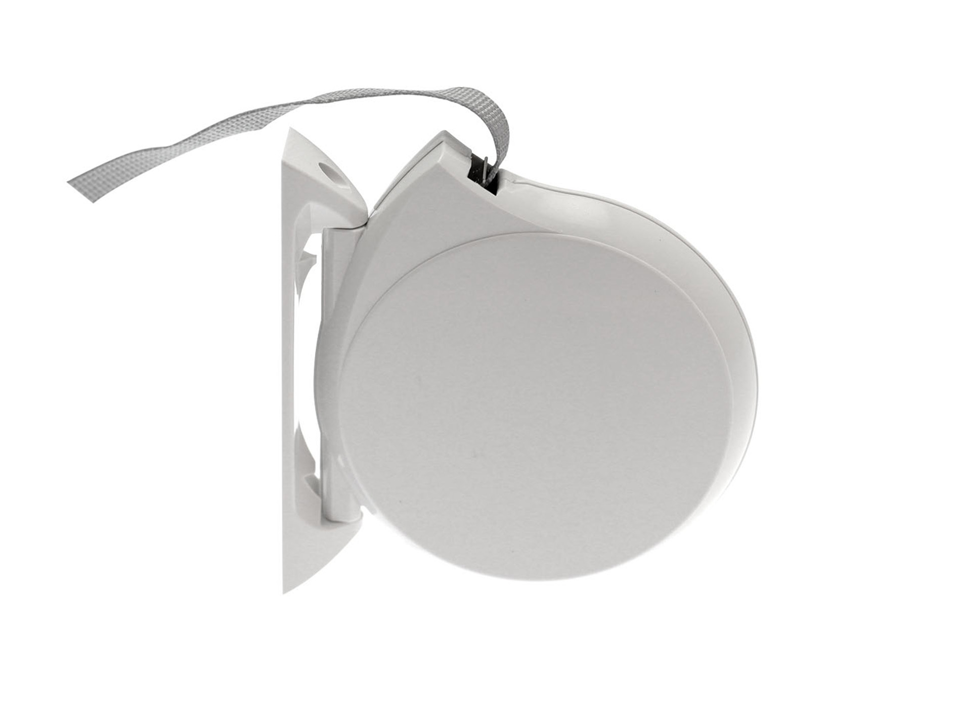Enrouleur pivotant avec sangle 14mmx6m blanc
