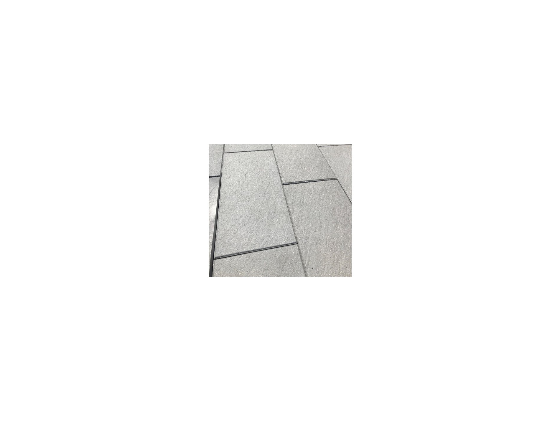 Dalle béton pressé Torino 60x30x4cm gris