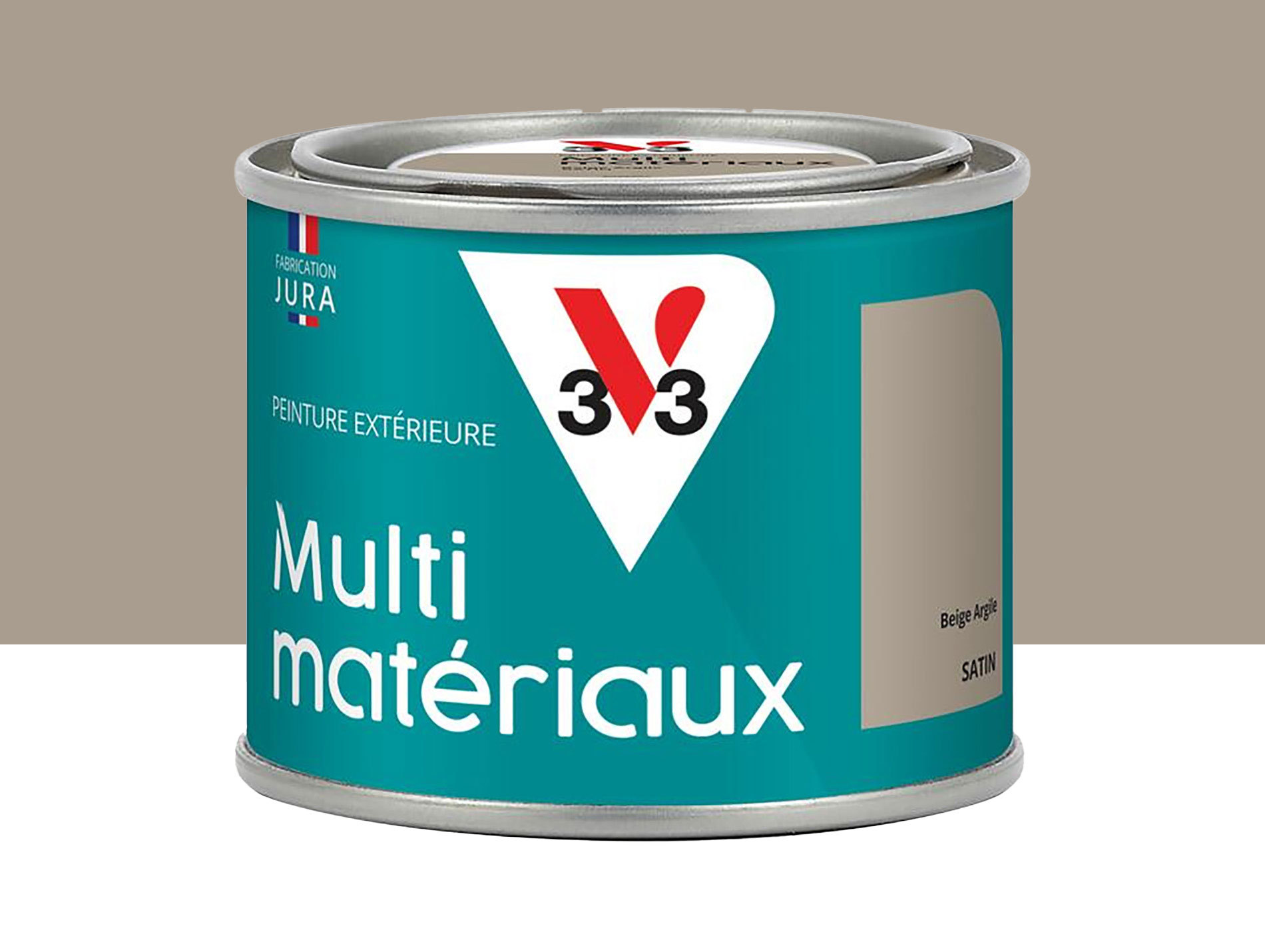 Peinture extérieure multisupports V33 beige argile satiné 125ml