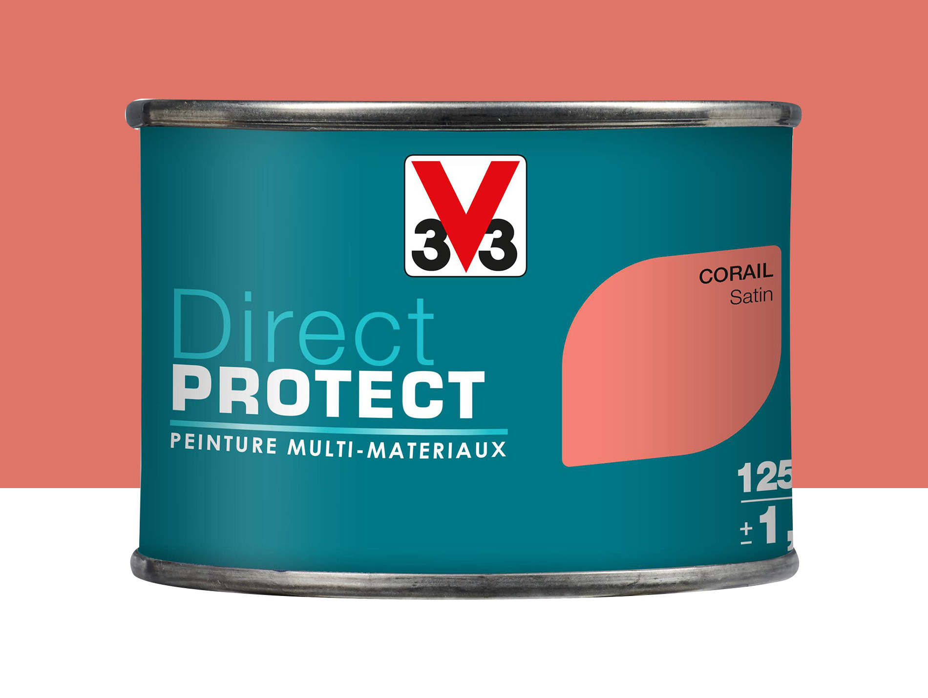 Peinture ext V33 Direct Protect Corail 125ml