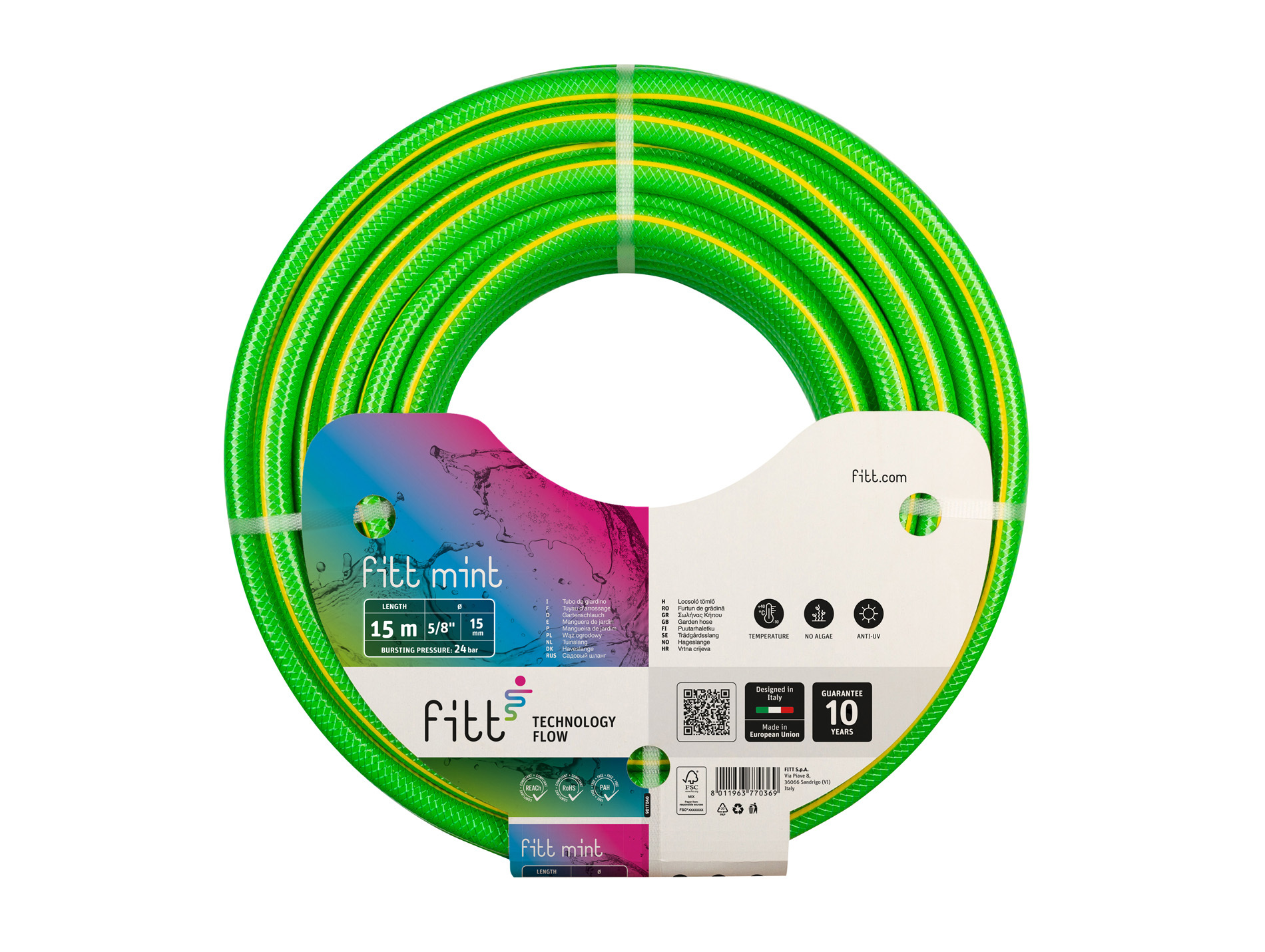 Tuyau FITT Mint vert ø26mm L.15m