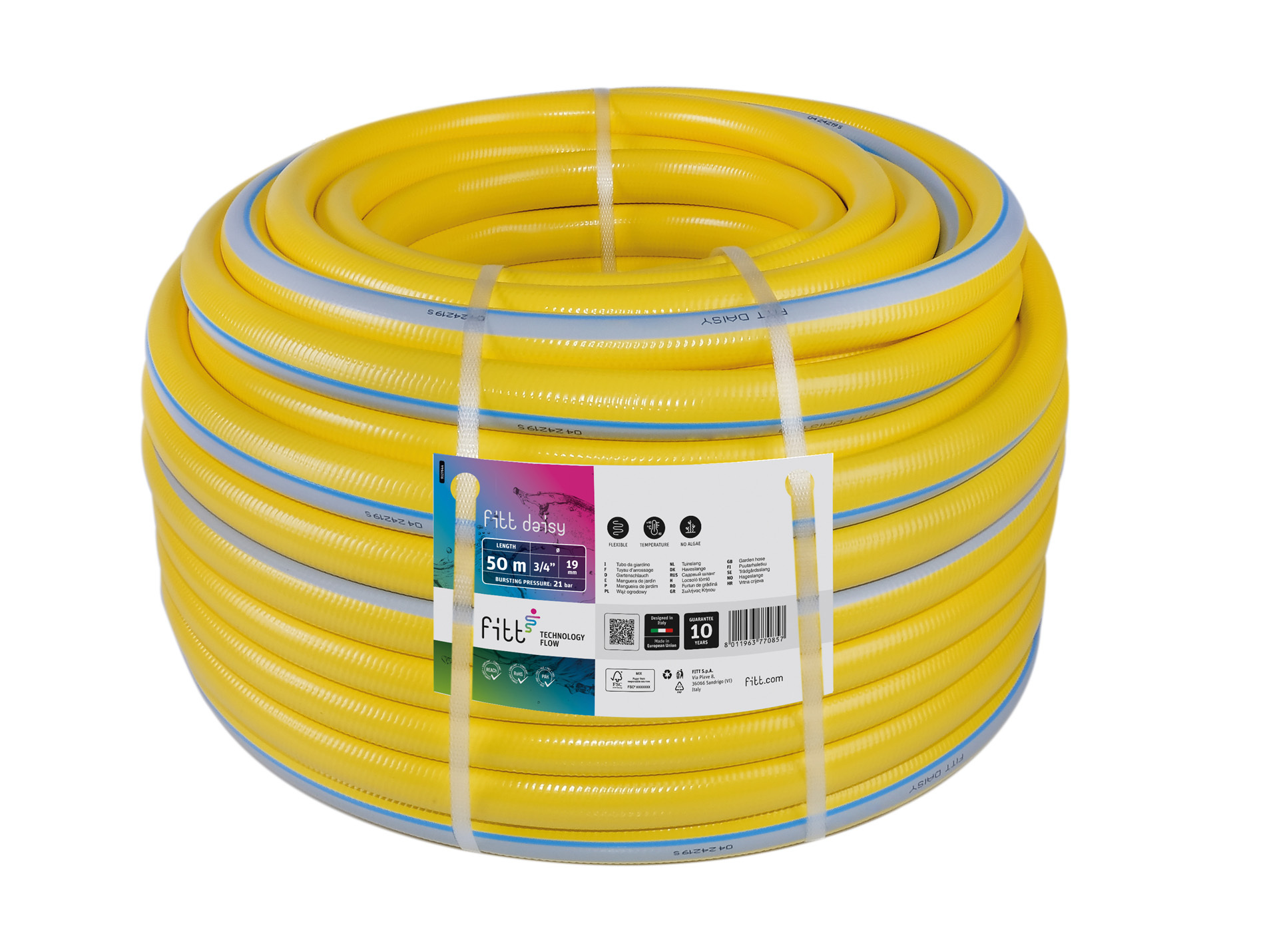Tuyau FITT Daisy jaune ø19mm L.50m