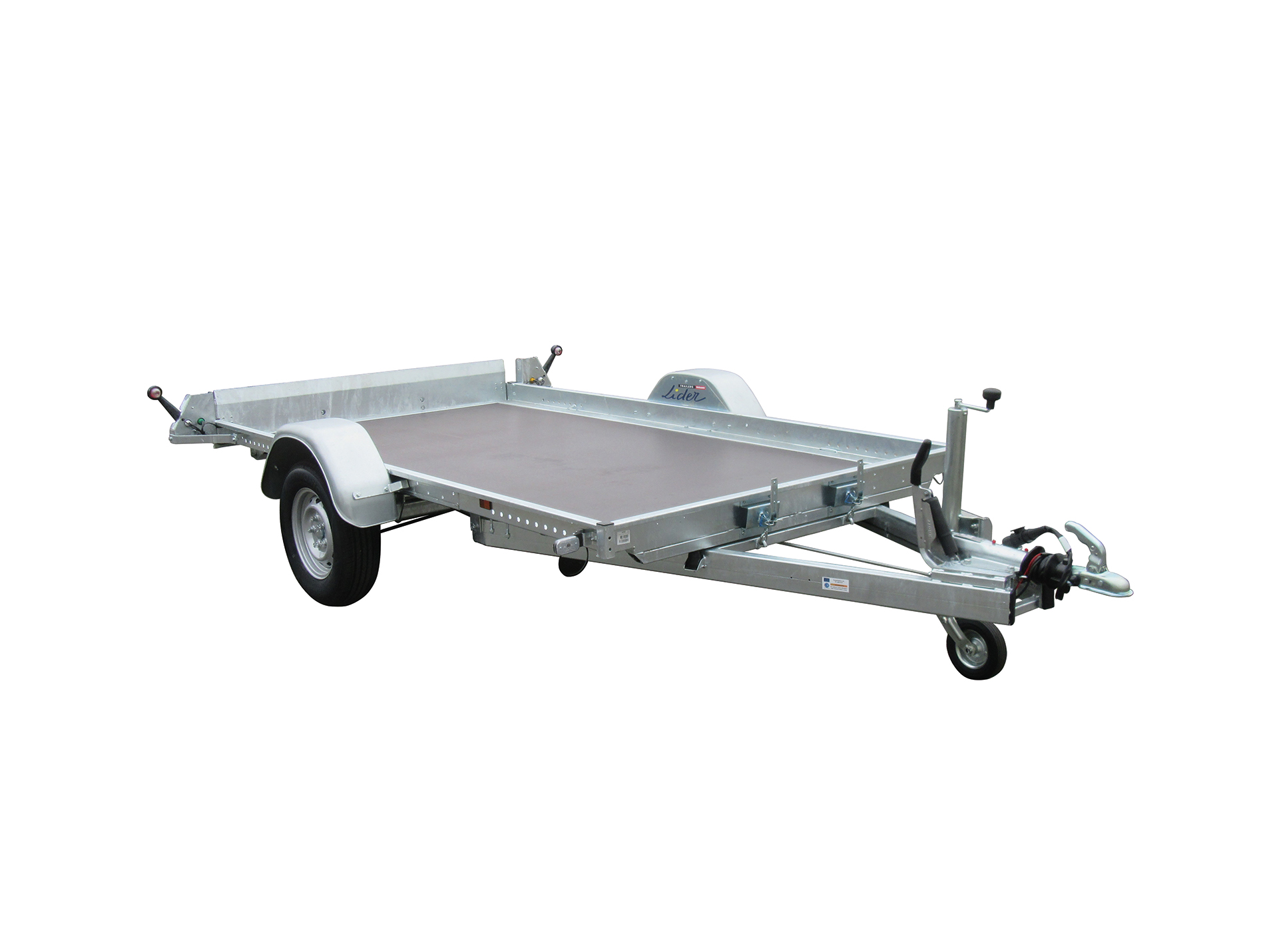 Remorque plateau LIDER Robust L.2,54m 750Kg