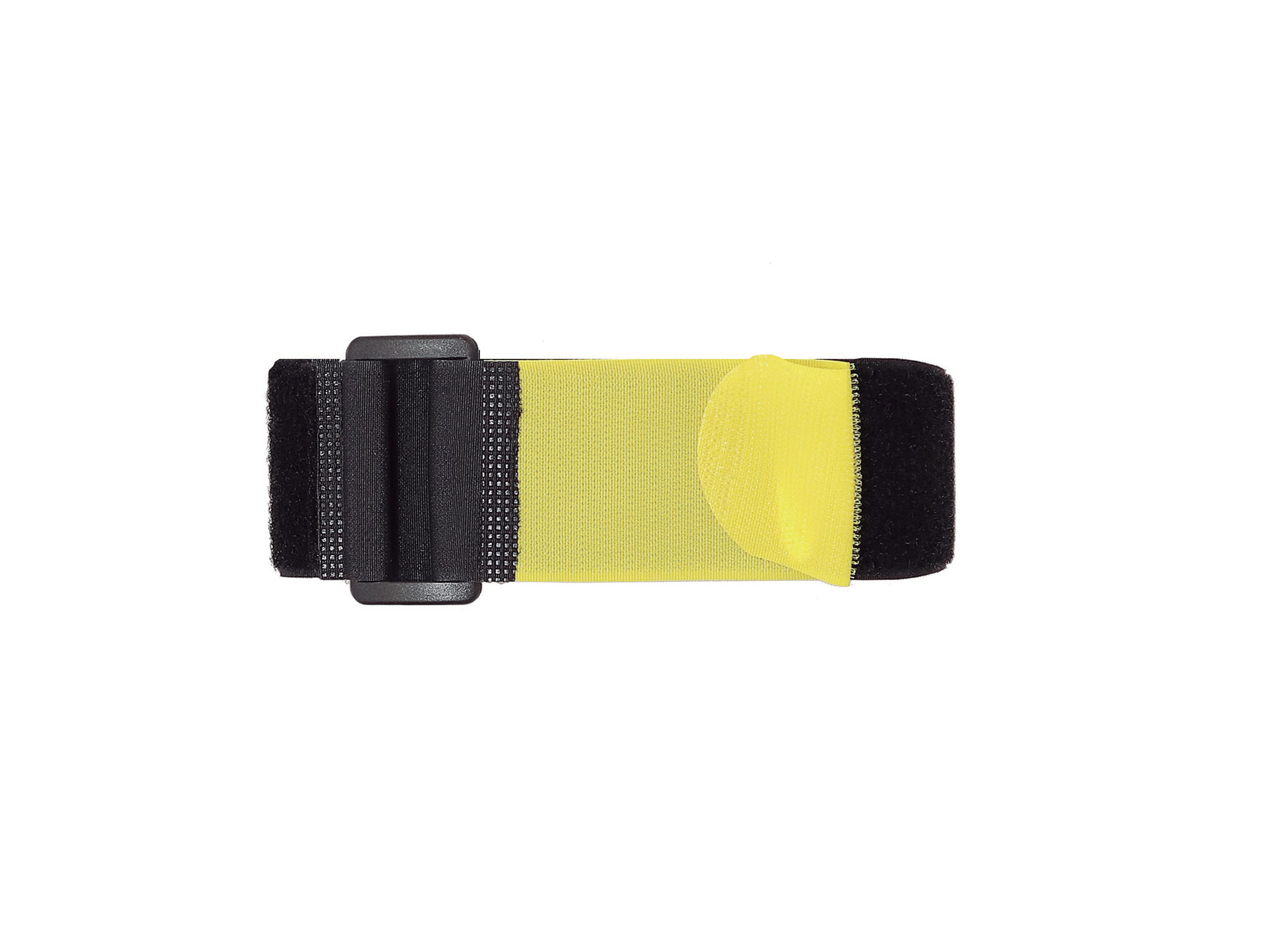 Attache à boucle MURTRA ruban autogrippant jaune/noir L.1m