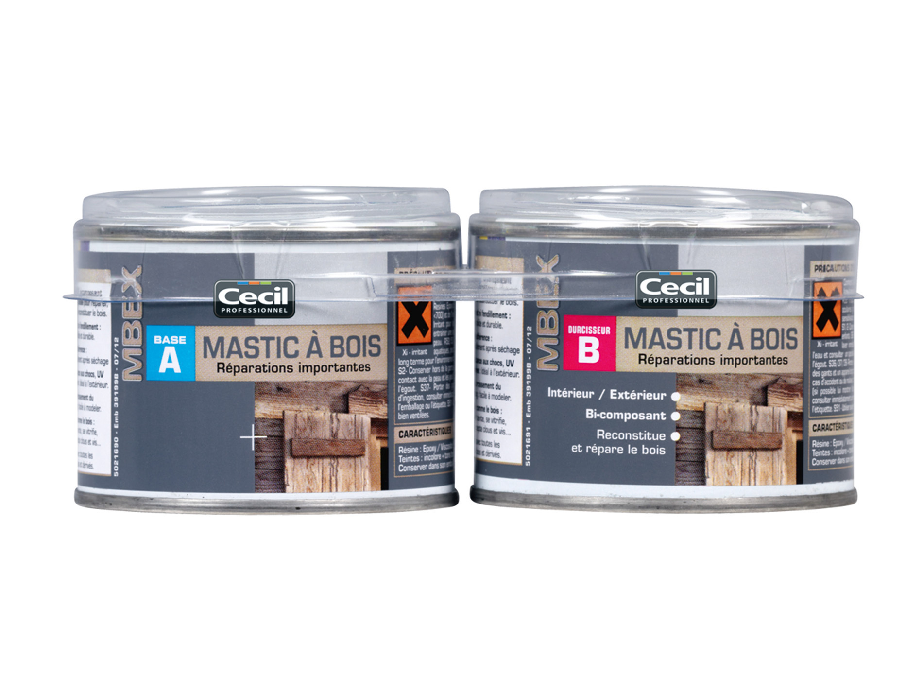 Mastic à bois CECILPRO chêne moyen 200ml