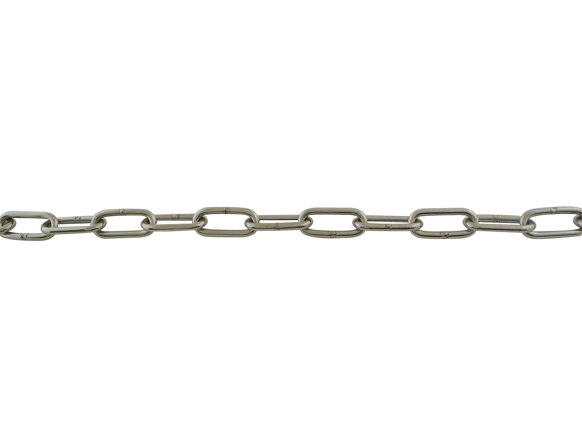 Chaîne maillon long inox AISI 304 ø2,5mm au mètre