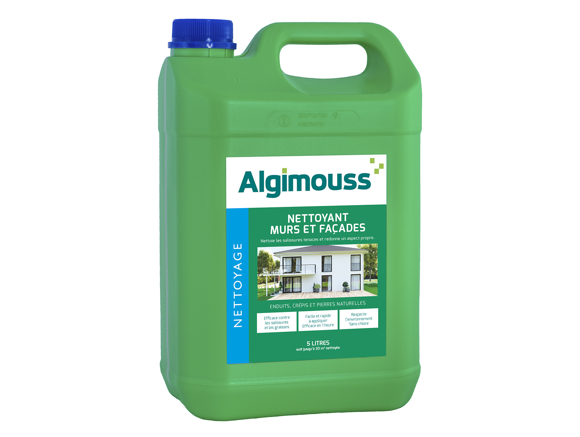 Nettoyant murs et façades ALGIMOUSS Prêt à l'emploi 5L