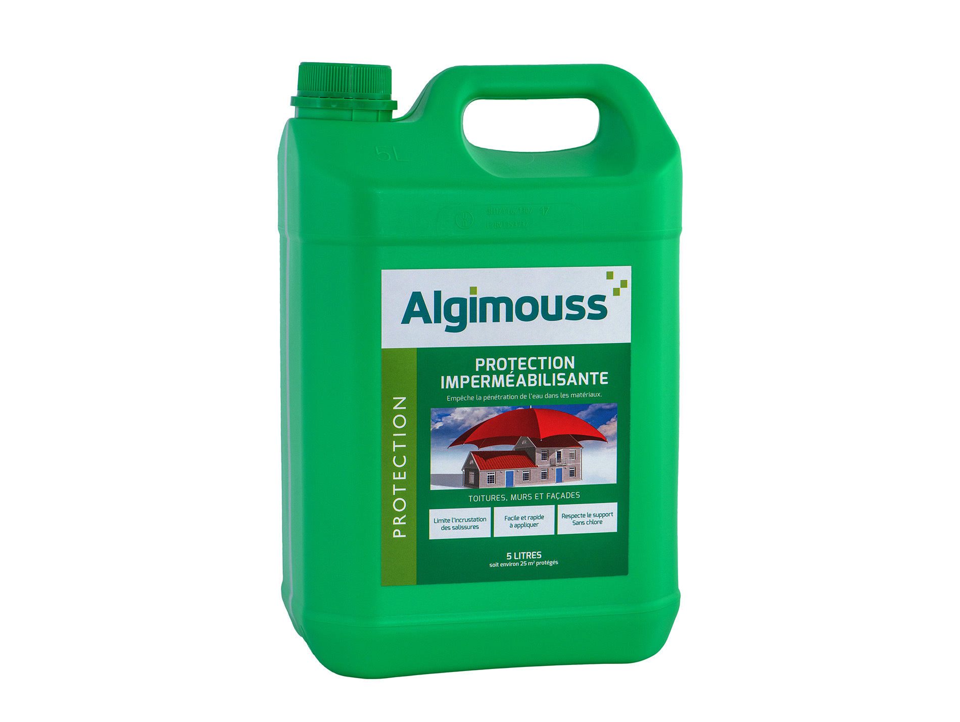 Protection ALGIMOUSS toiture mur et façade 5L