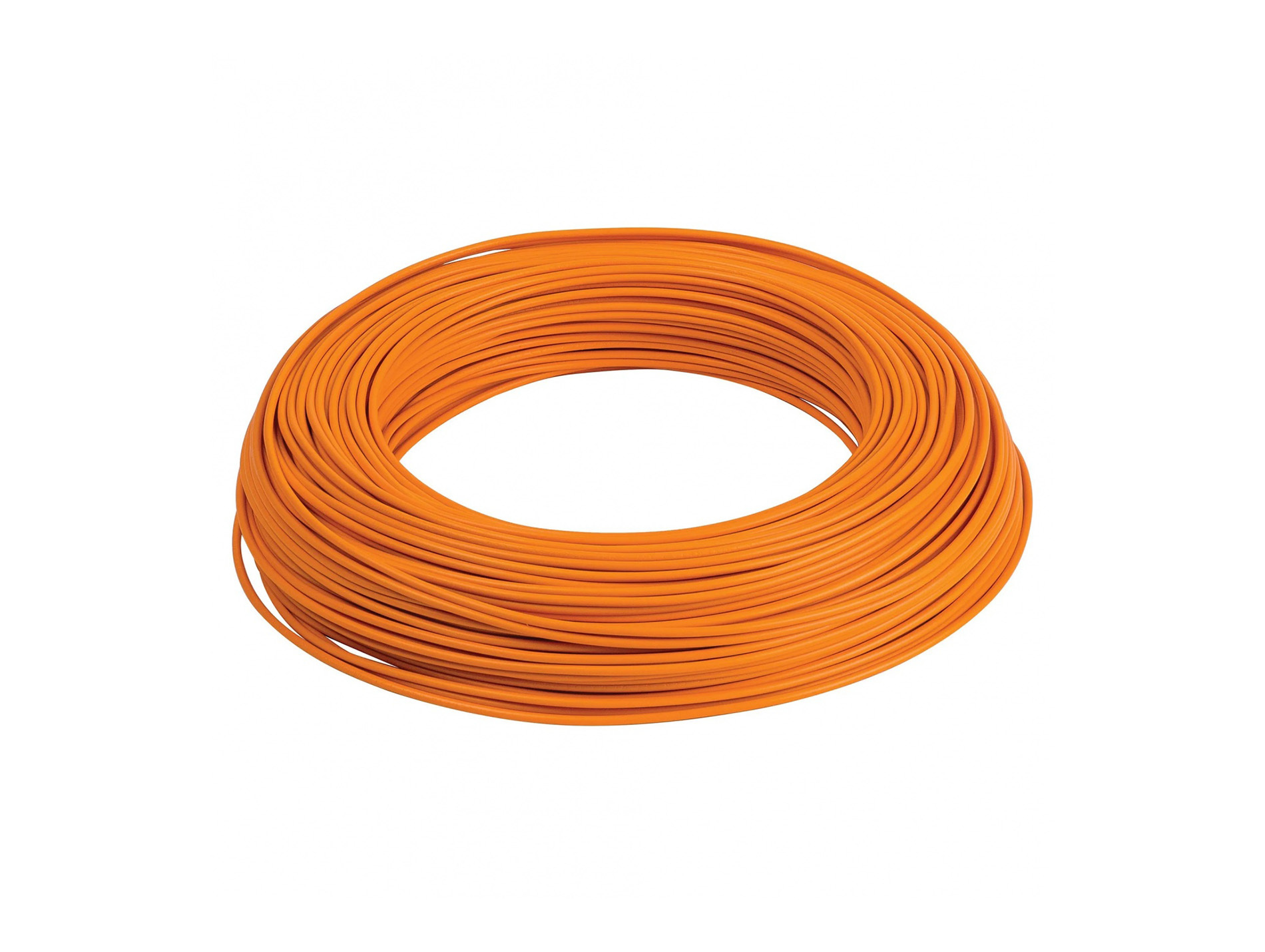 Câble électrique ELECTRALINE HO7VU 1x1,5mm² 100m orange