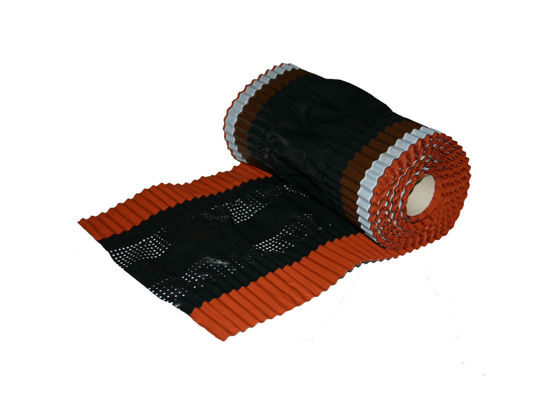 Closoir de faîtage ventilé en alu 5m x 31cm Noir