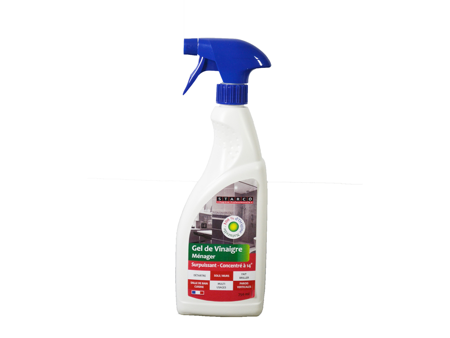 Vinaigre ménager blanc 14° STARCO en gel 750ml