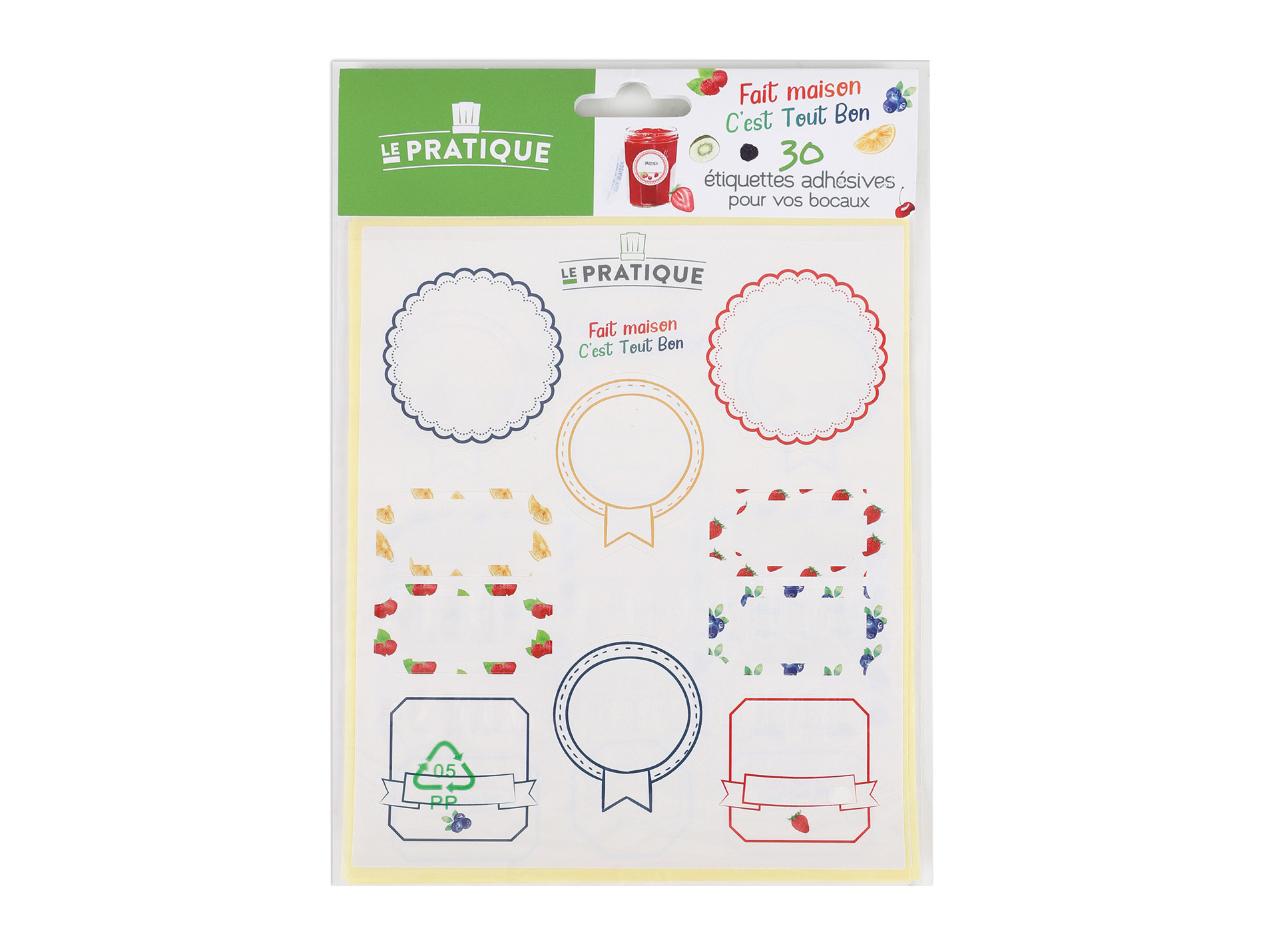 Etiquettes adhésives lot de 30