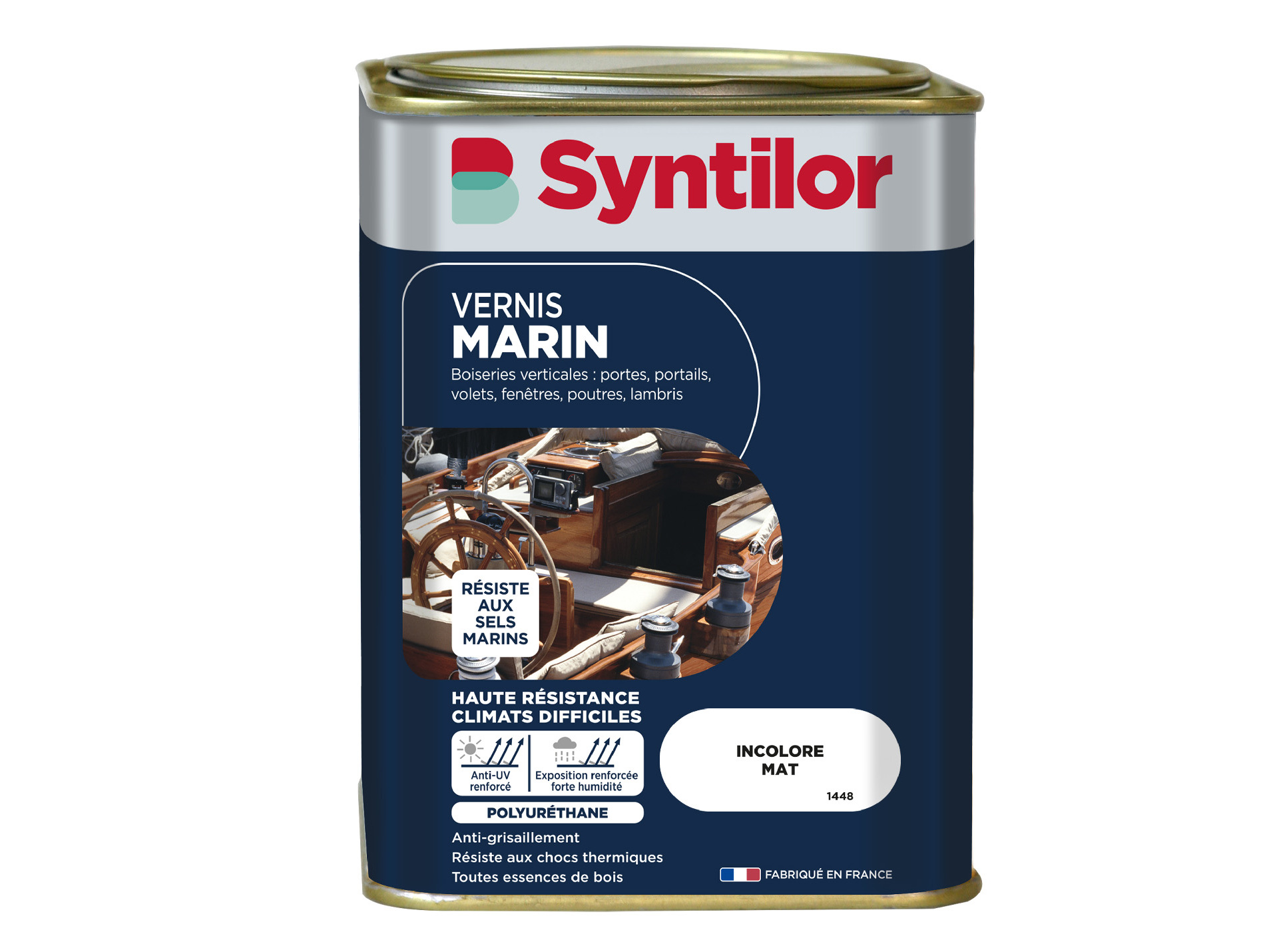 Vernis marin bois SYNTILOR incolore mat 1L