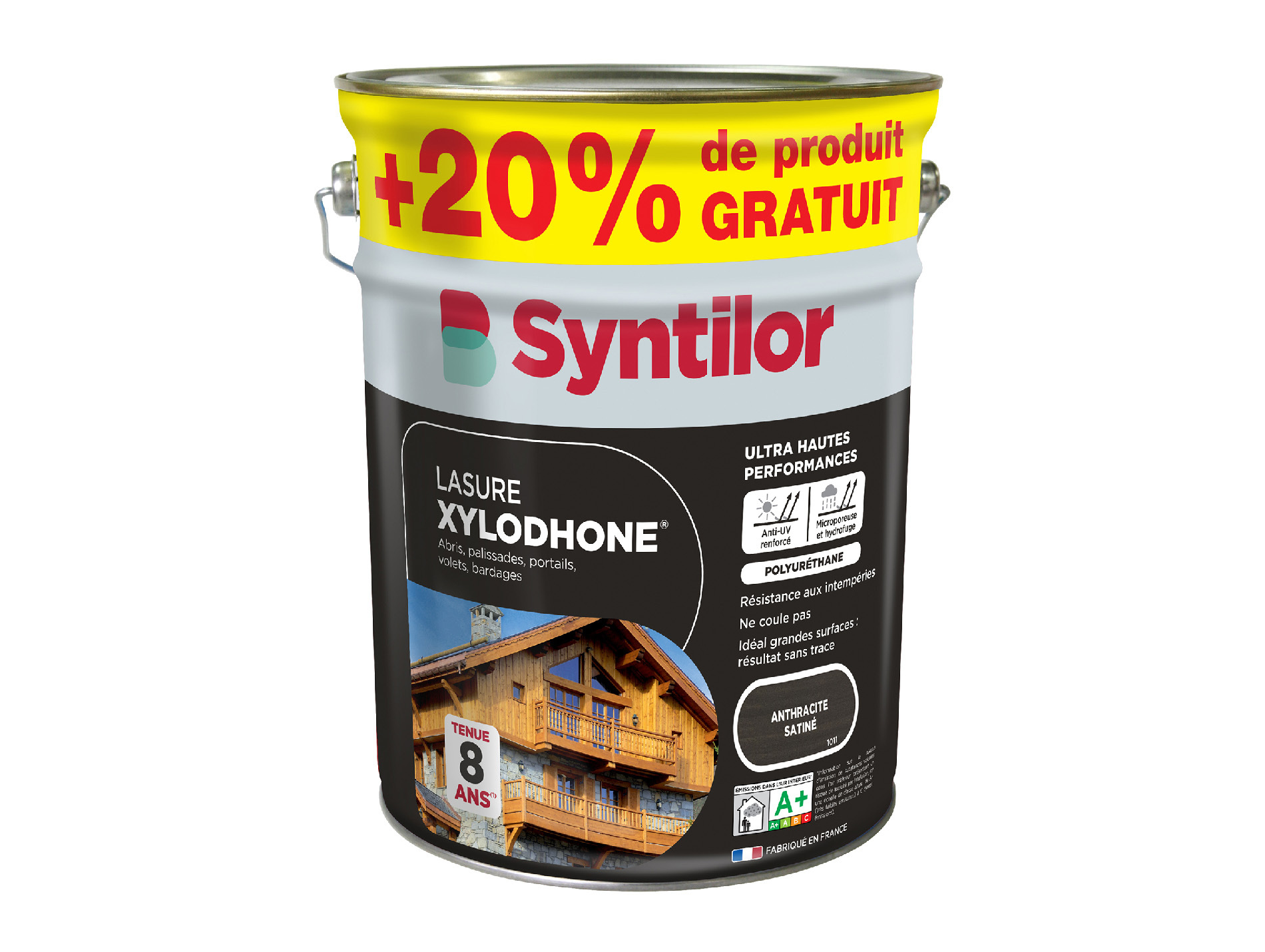 Lasure SYNTILOR Xylodhone Anthracite 5L + 20% OFFERT