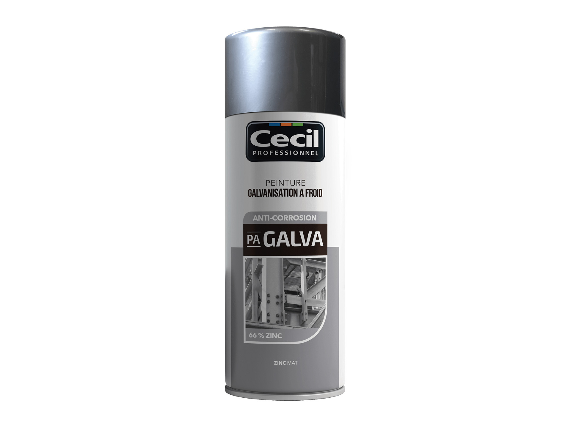 Peinture de galvanisation aérosol CECILPRO 400ml