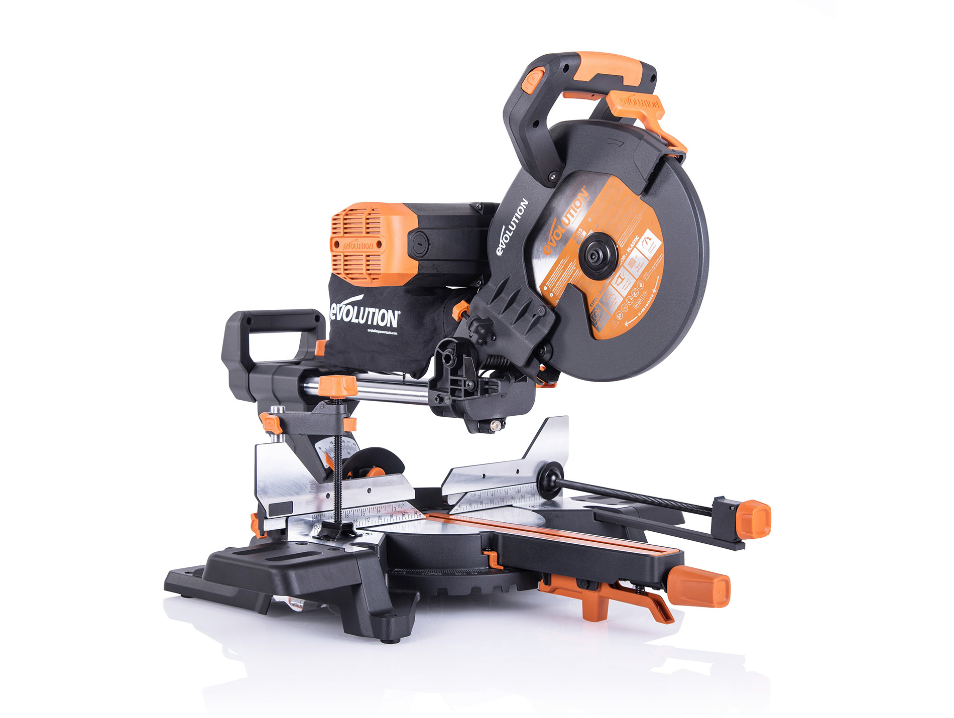 Scie à onglet radiale double biseau EVOLUTION POWER TOOLS
