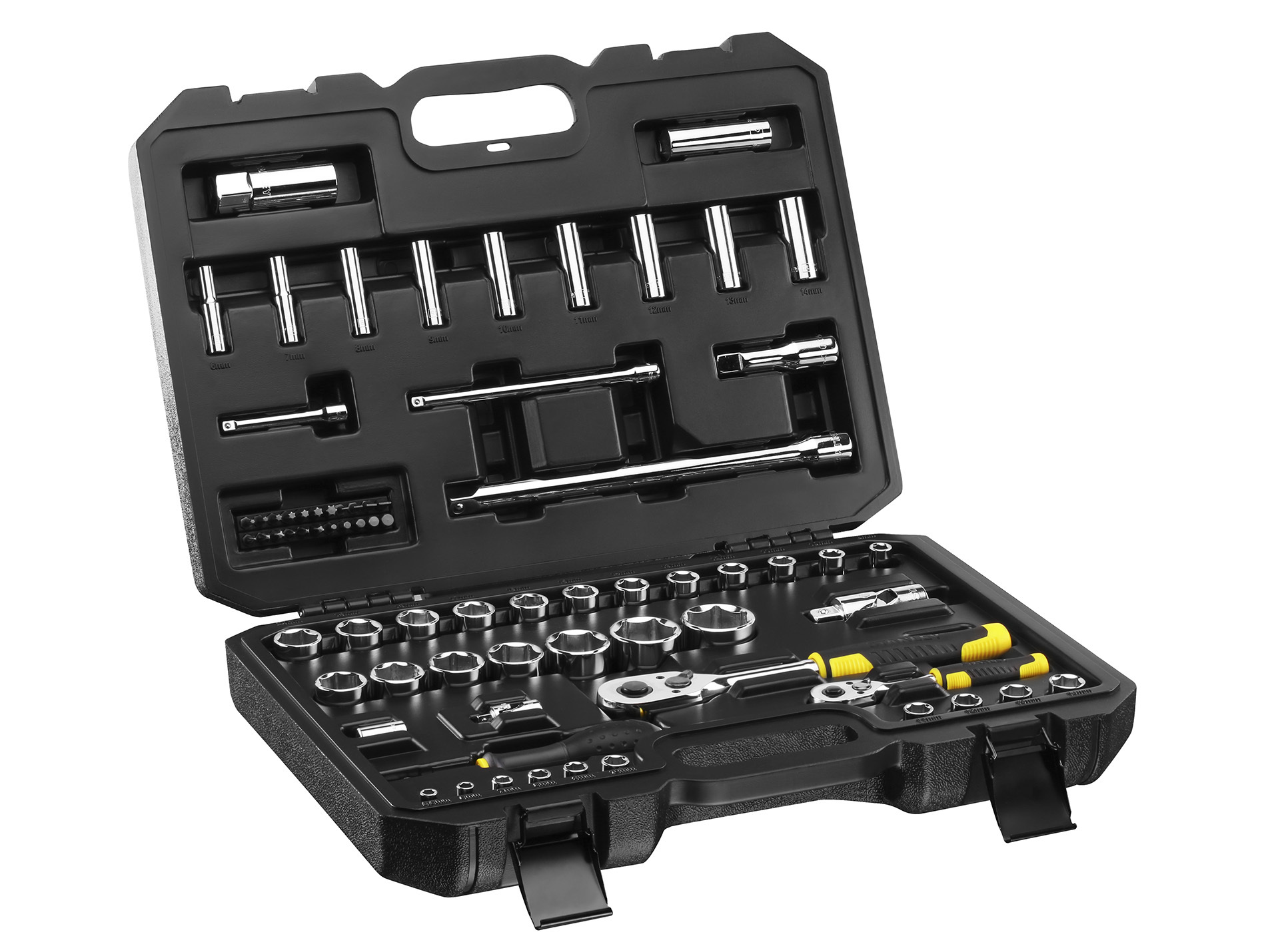 Coffret à douilles 1/4" et 1/2" 72 pièces STANLEY