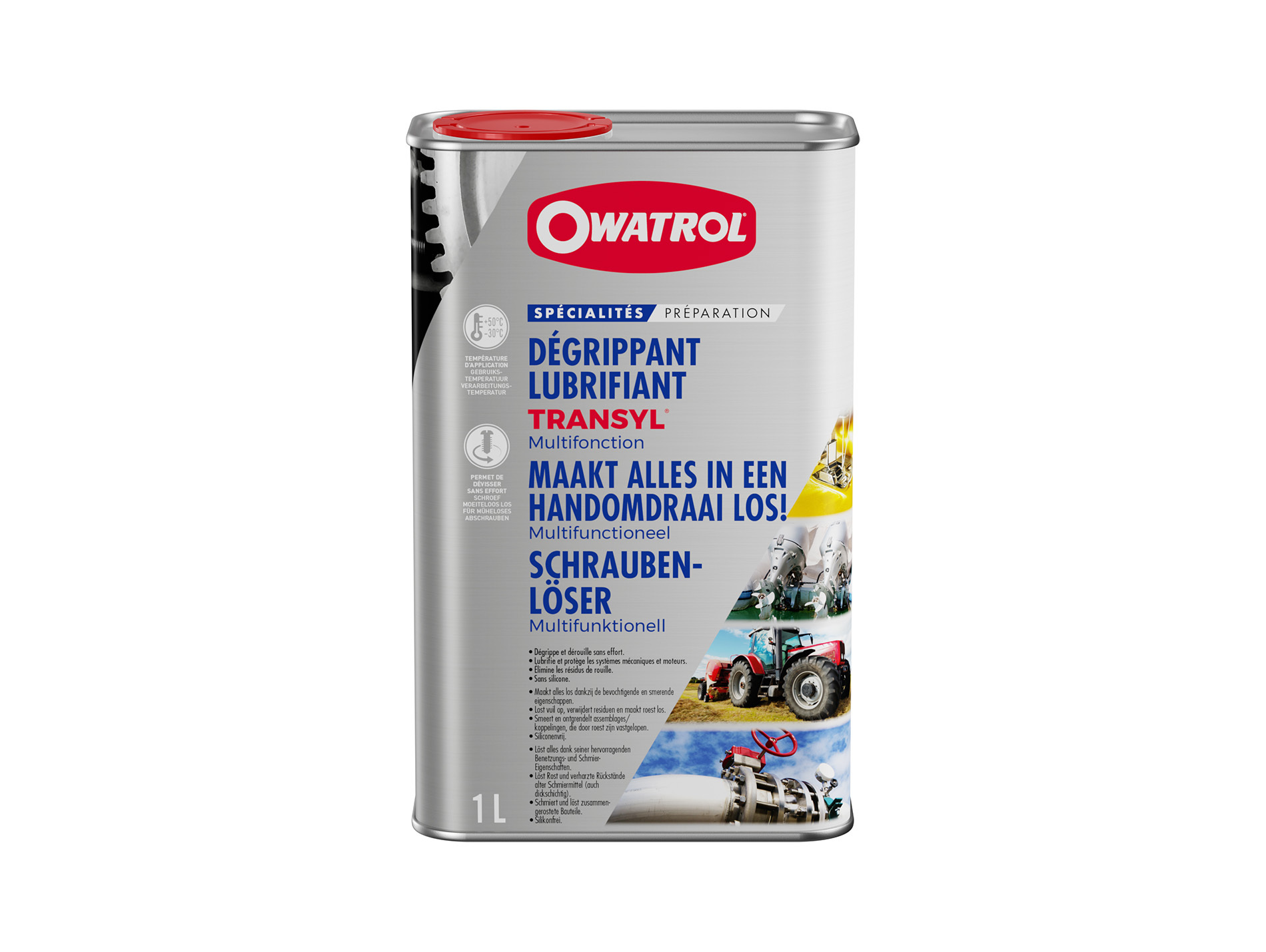 Dégrippant et lubrifiant OWATROL Transyl multifonction 1L
