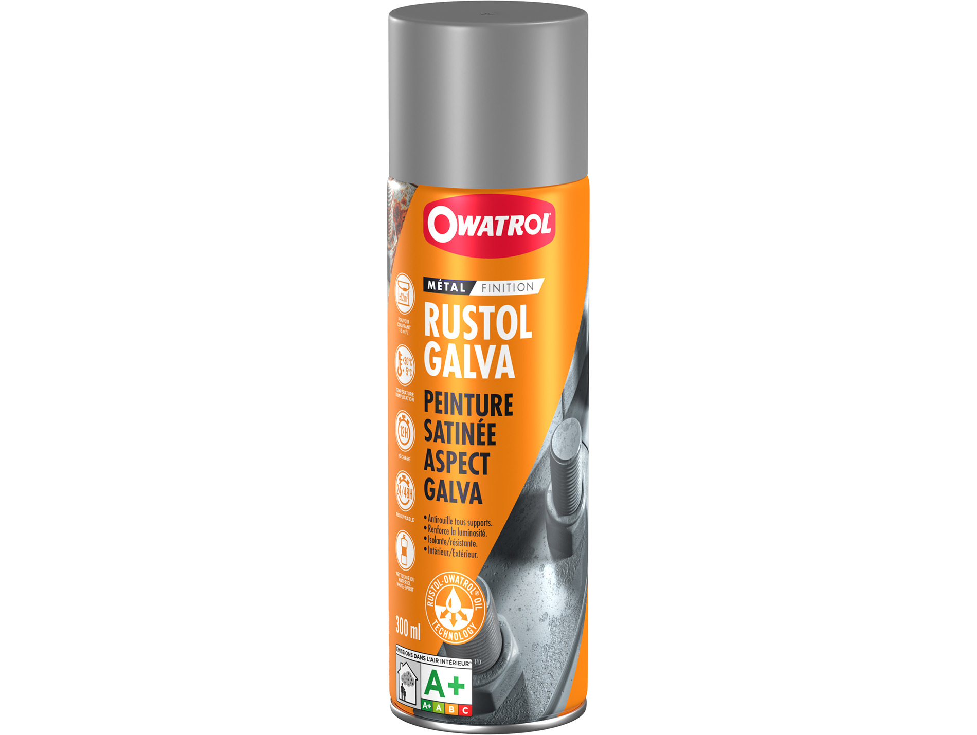 Peinture antirouille OWATROL Rustol Galva 300ml