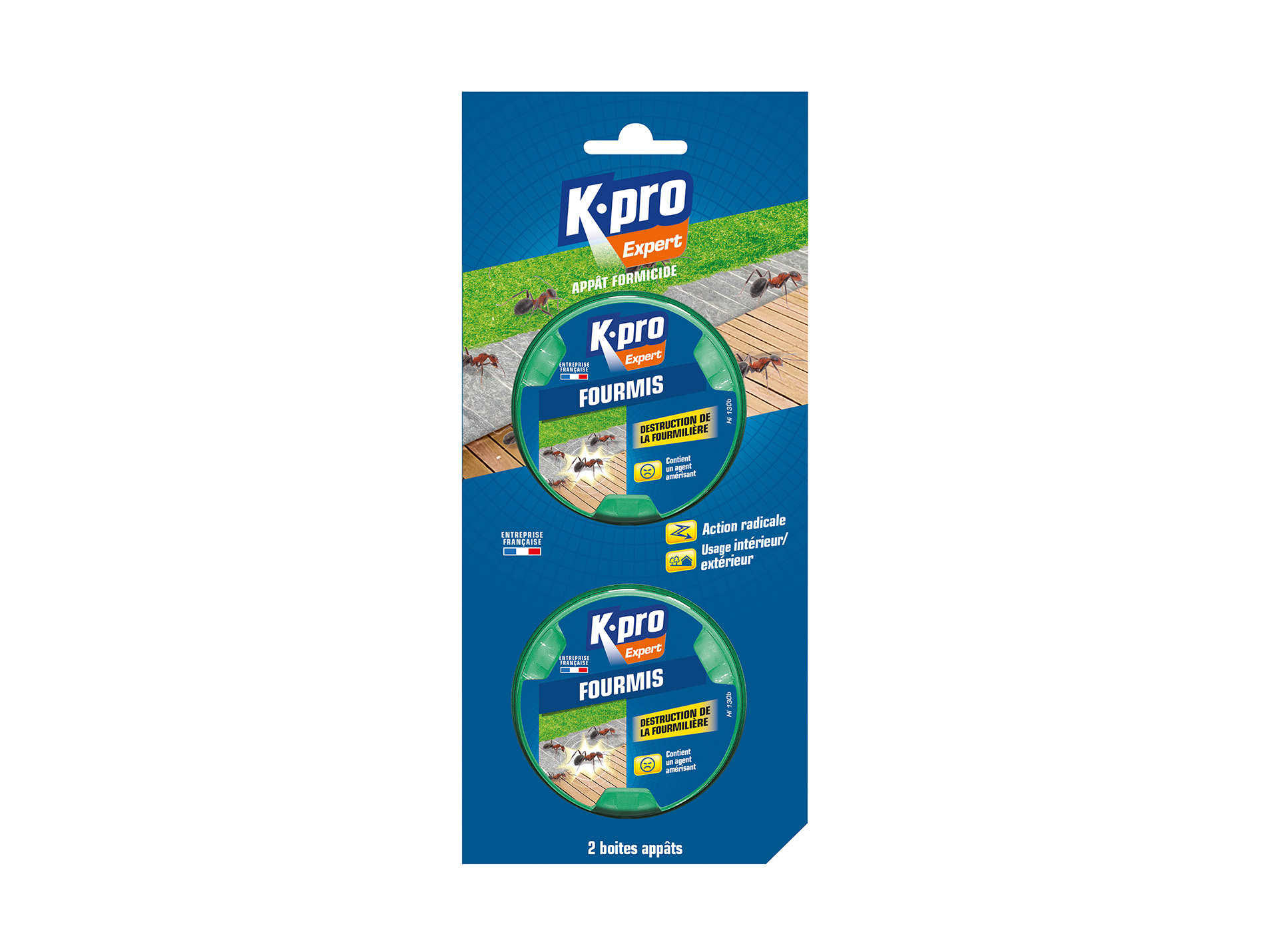 Boîtes appâts anti-fourmis blister x2 KAPO Expert