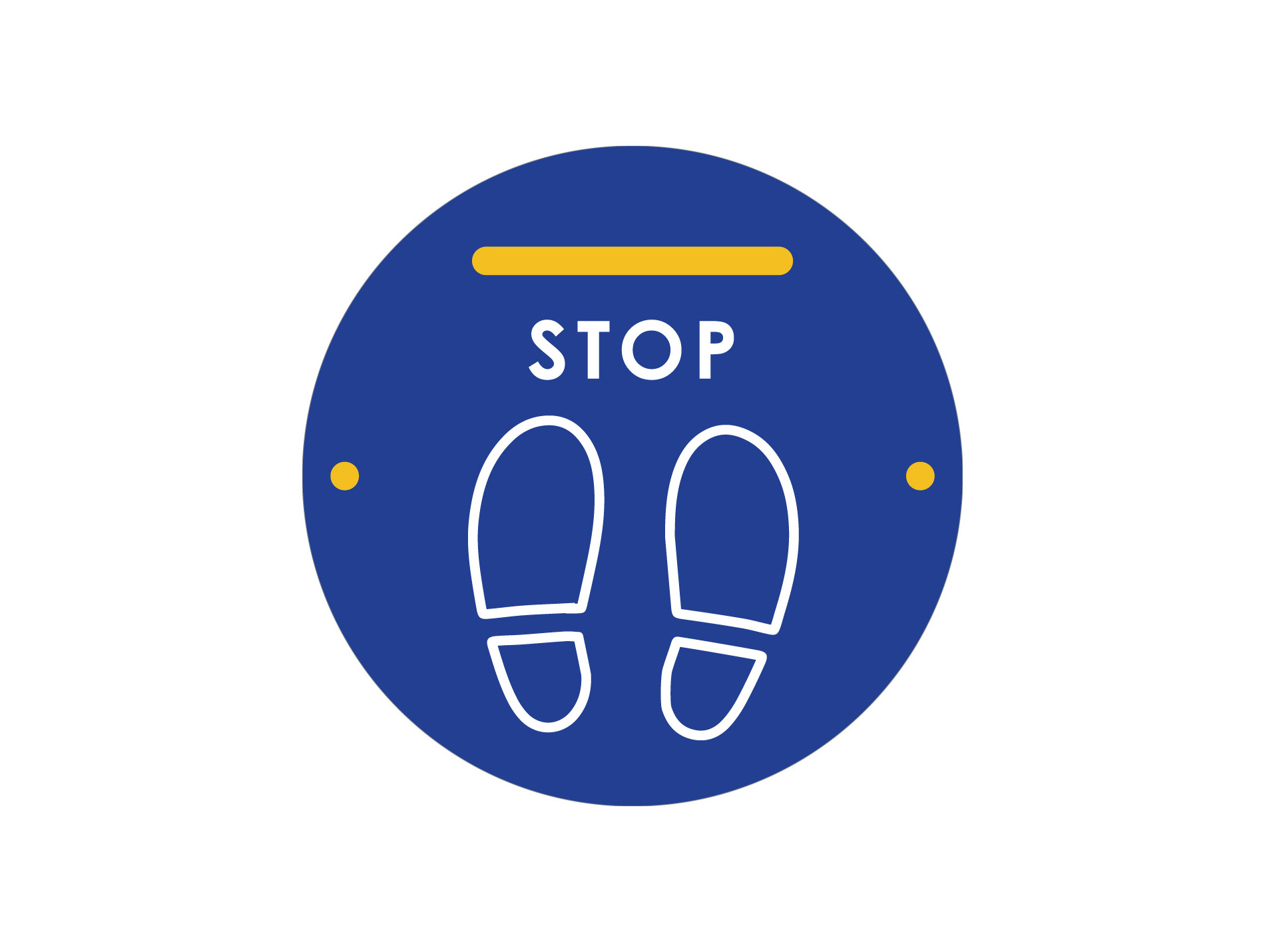 Adhésif marquage au sol Stop