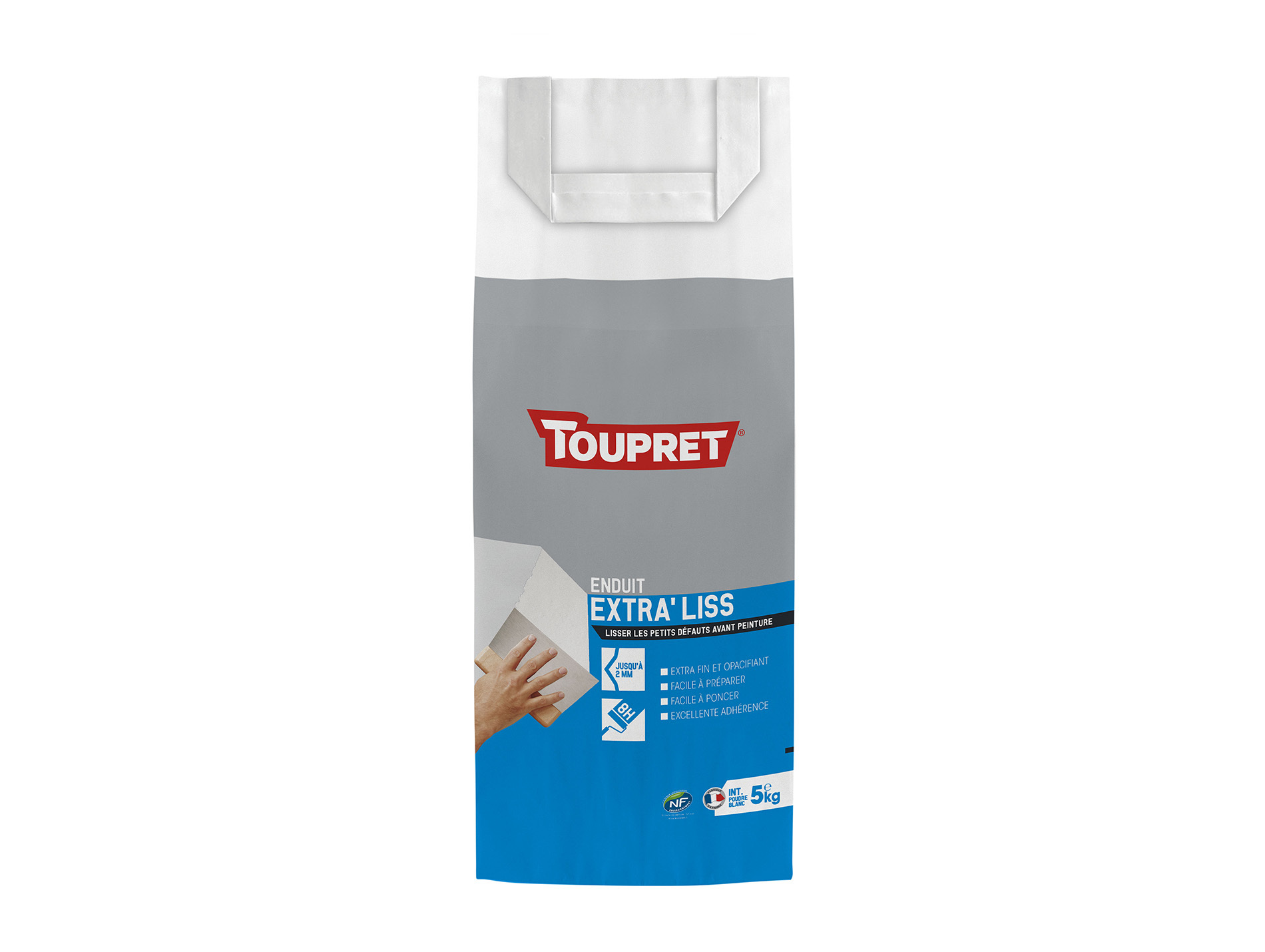 Enduit extra'lissage TOUPRET en poudre 5kg