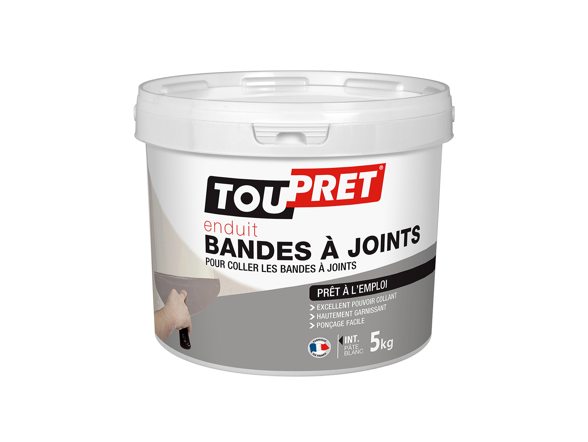 Enduit bande à joints TOUPRET en pâte 5kg
