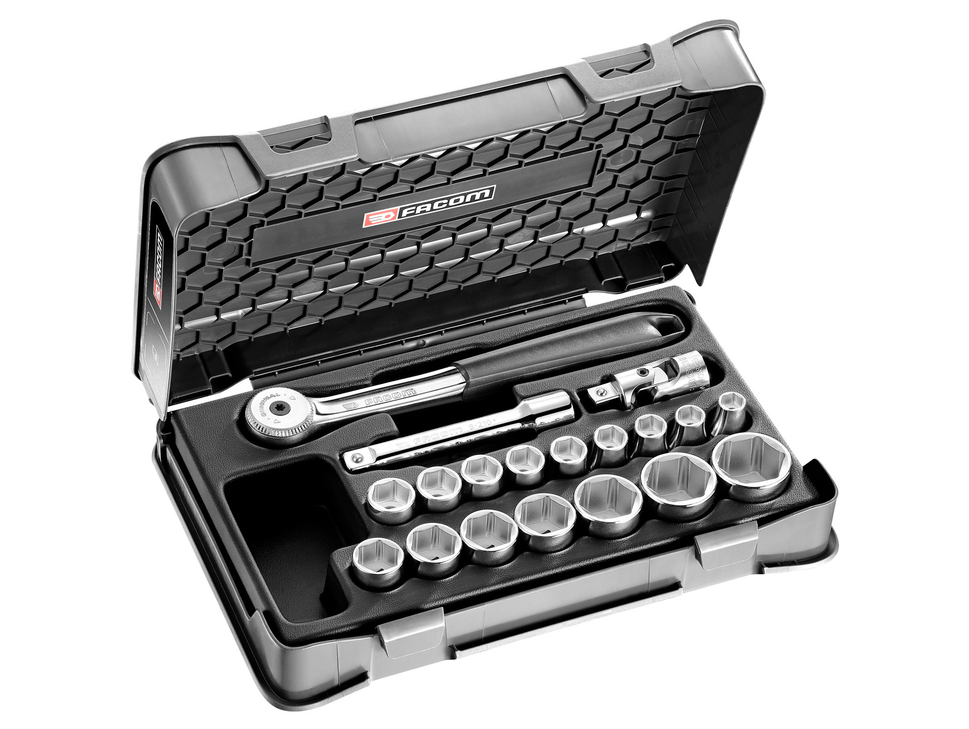 Coffret douilles 1/2'' FACOM 6 pans avec cliquet