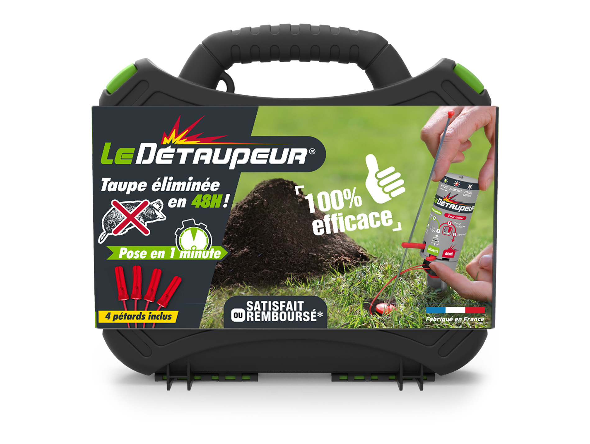 Détaupeur valisette 4 pétards