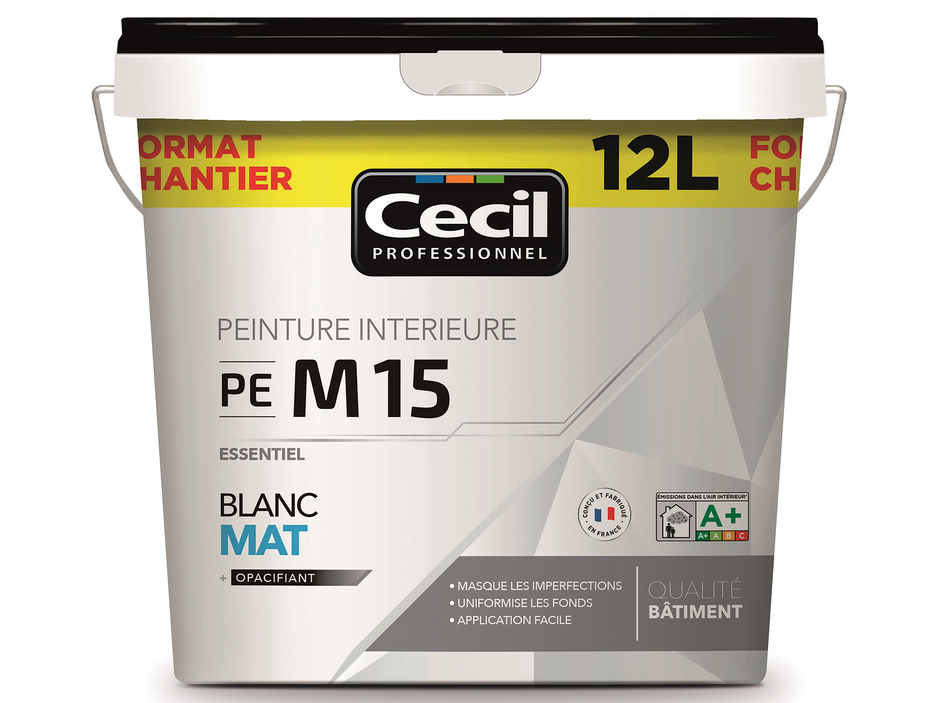 Peinture intérieure CECILPRO Essenciel blanc mat 12L