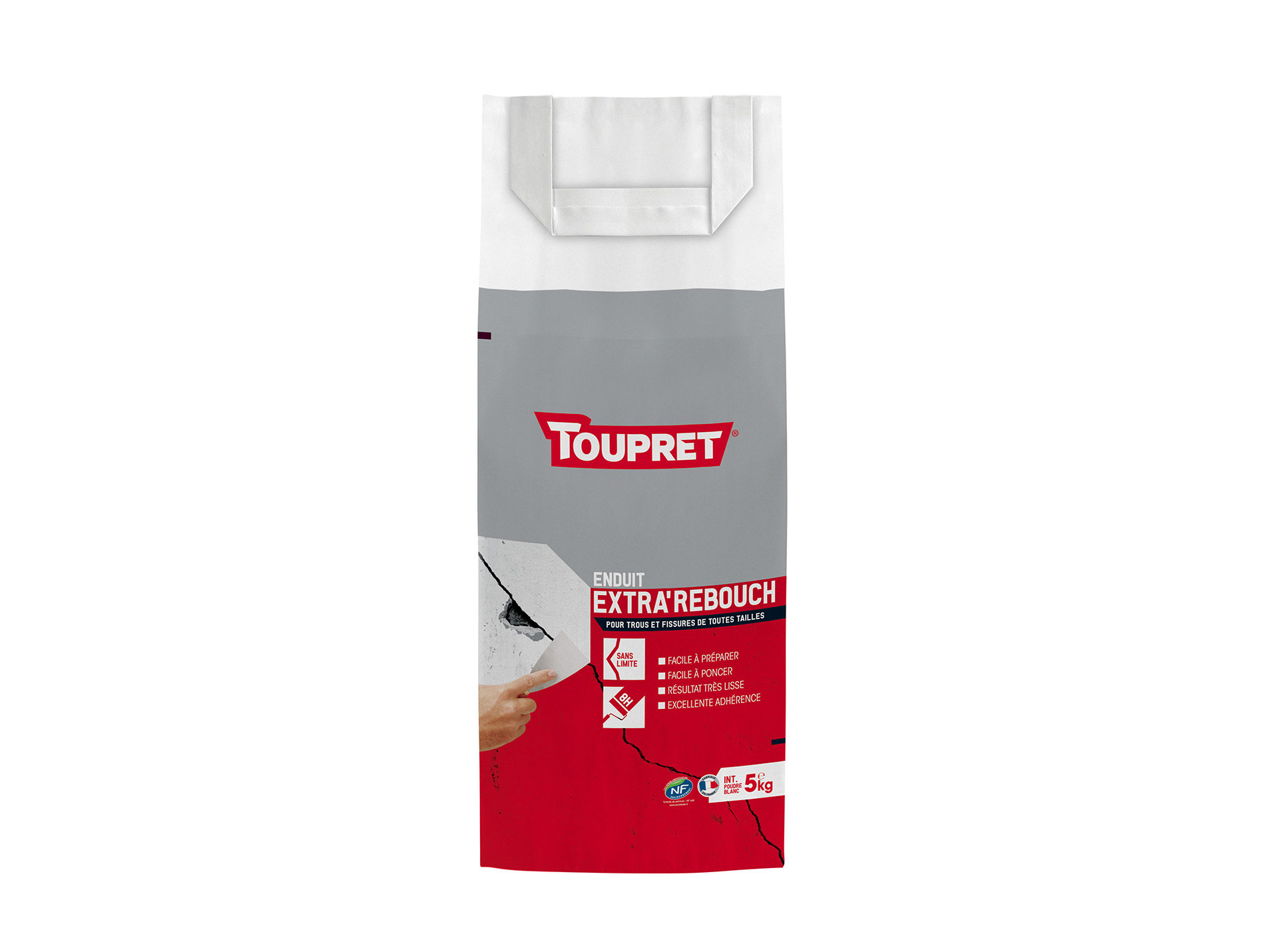 Enduit extra'rebouch en poudre 5kg