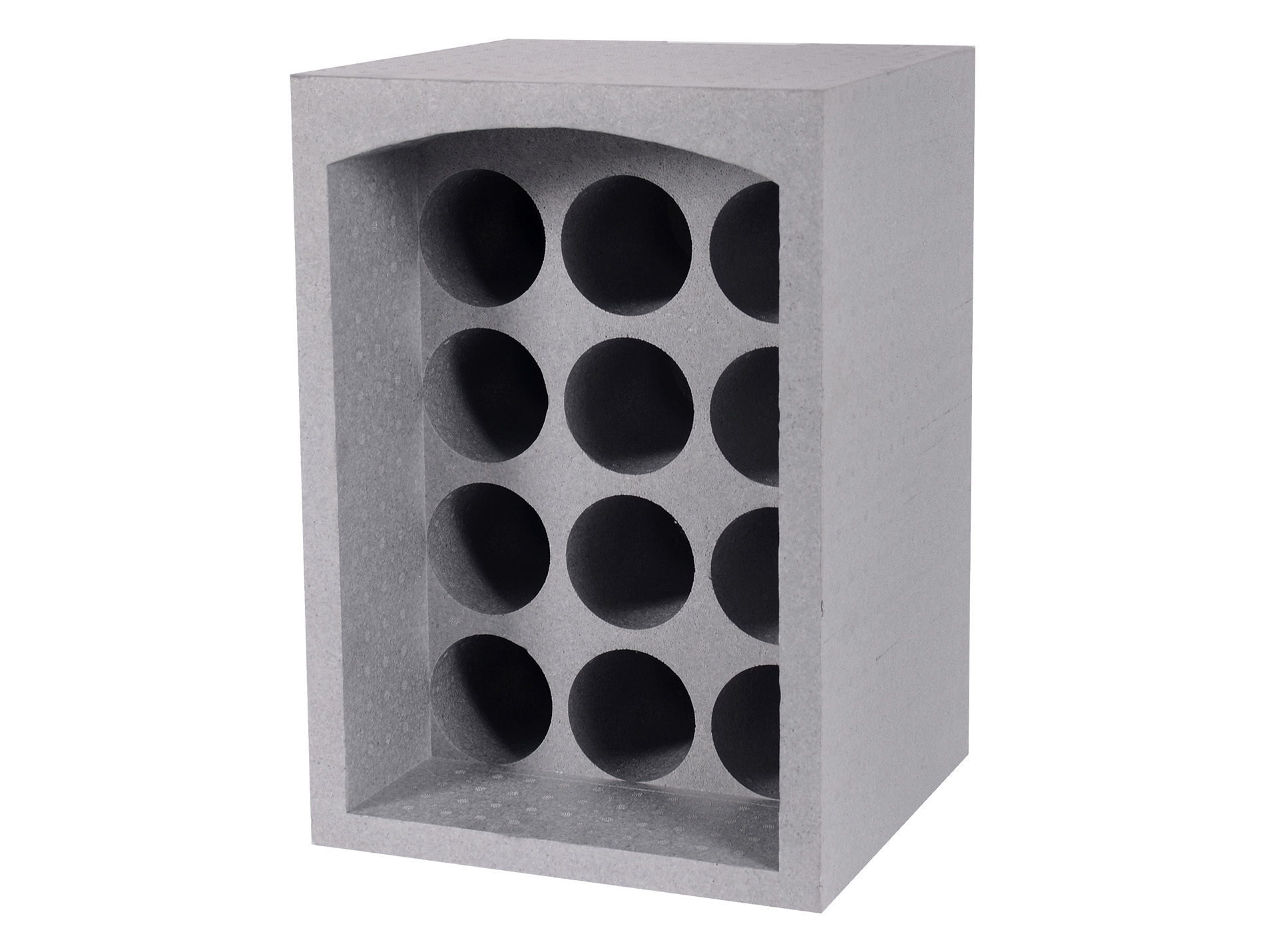 Casier 12 bouteilles gris