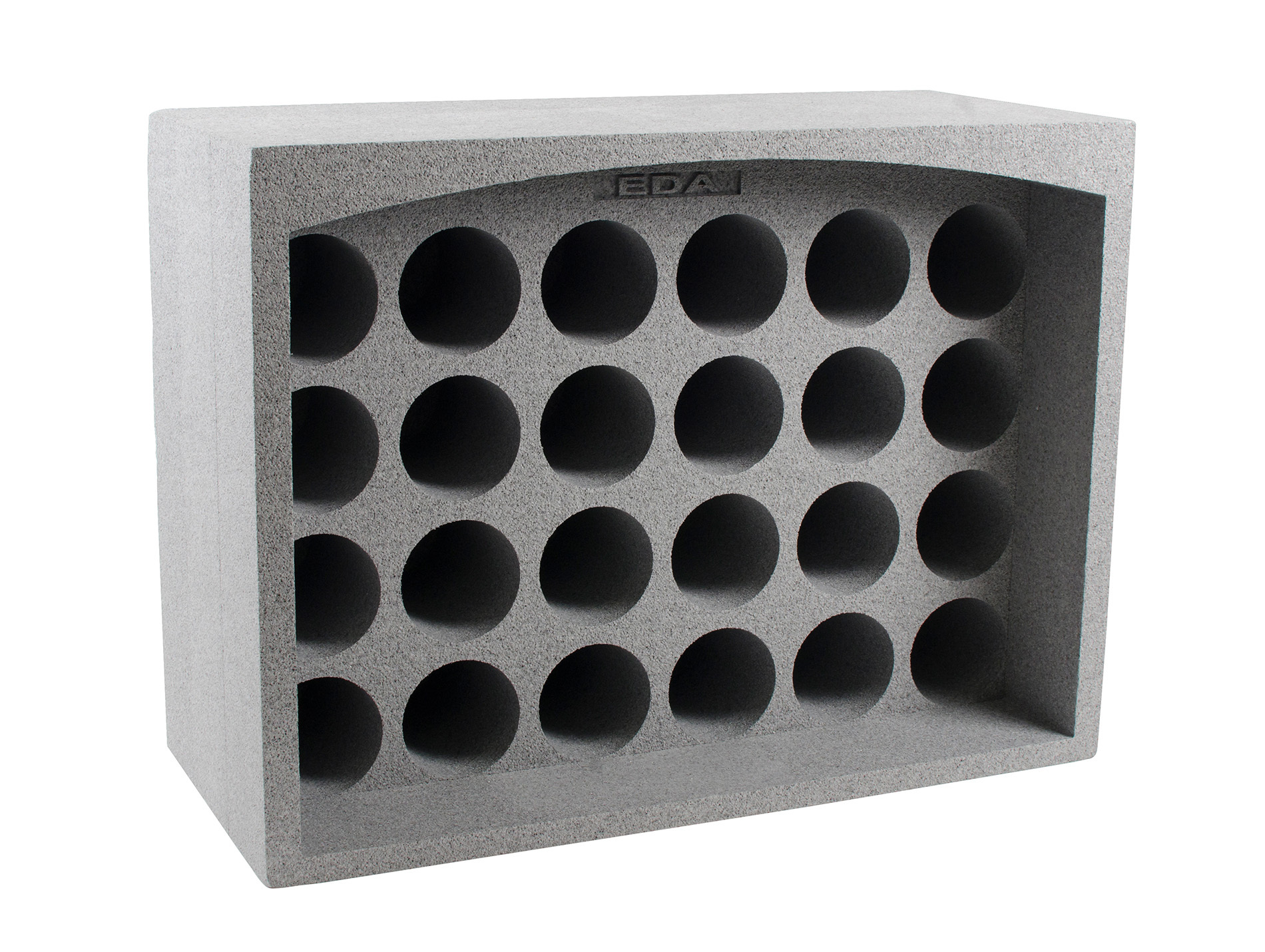 Casier 24 bouteilles gris