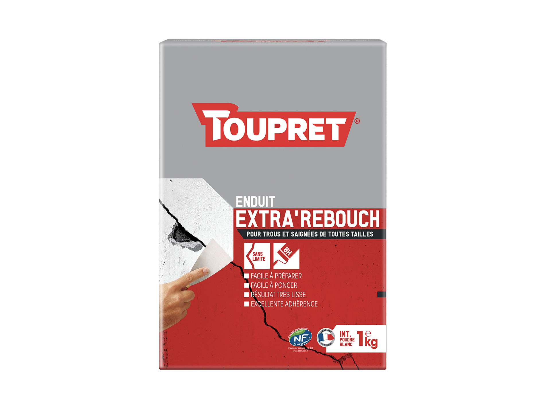 Enduit extra'rebouch en poudre 1kg
