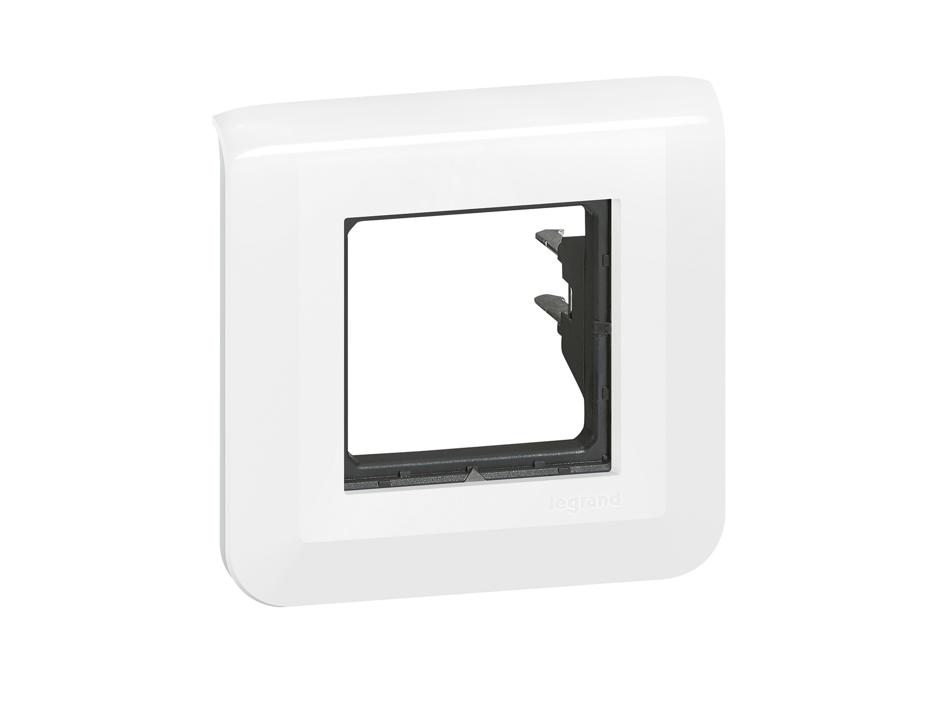 Plaque support à griffes 2 modules LEGRAND Mosaic blanc