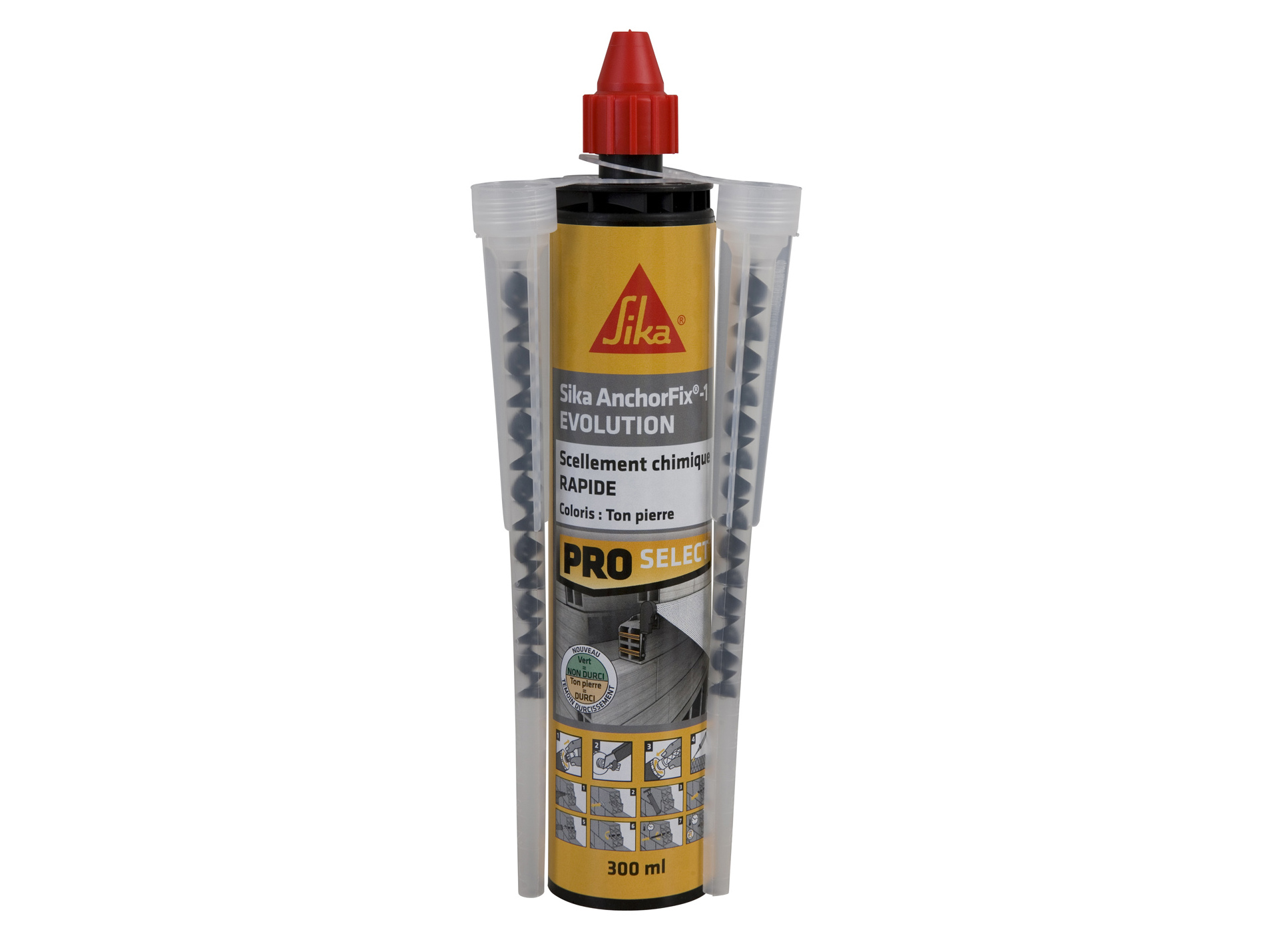Résine scellement chimique Sika AnchorFix®-1 ton pierre