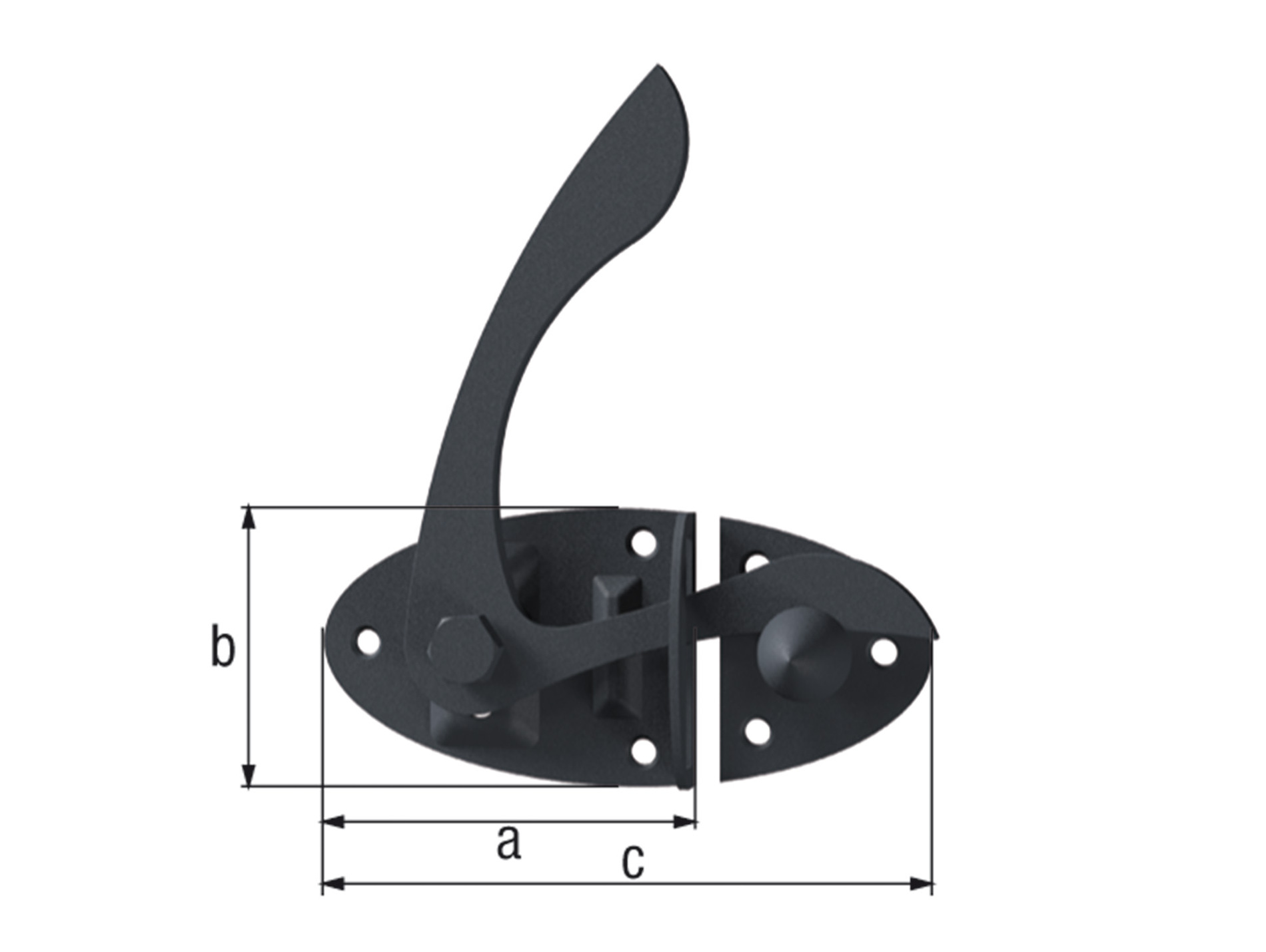 Verrou pour portail 85mm GAH ALBERTS