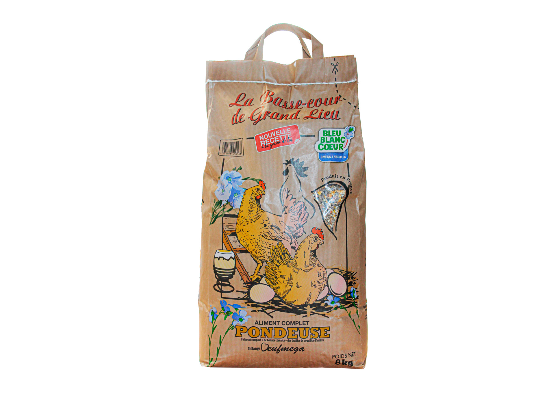 Aliment poule pondeuse LES ALIMENTS DE GRAND LIEU 8kg