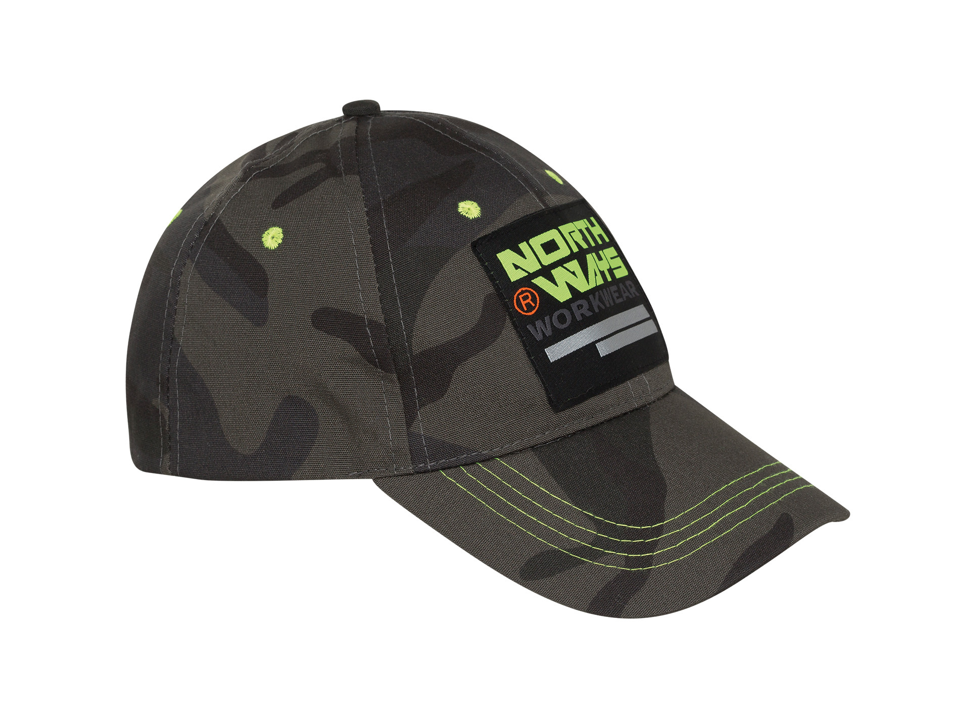 Casquette NINE WORTHS Amir coton camo kaki