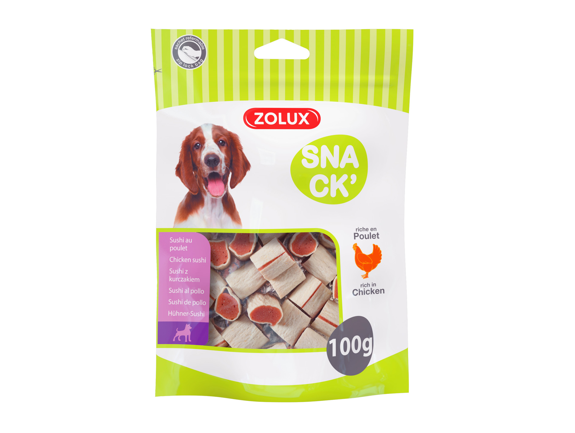 Friandises chien sushi ZOLUX poulet 100g