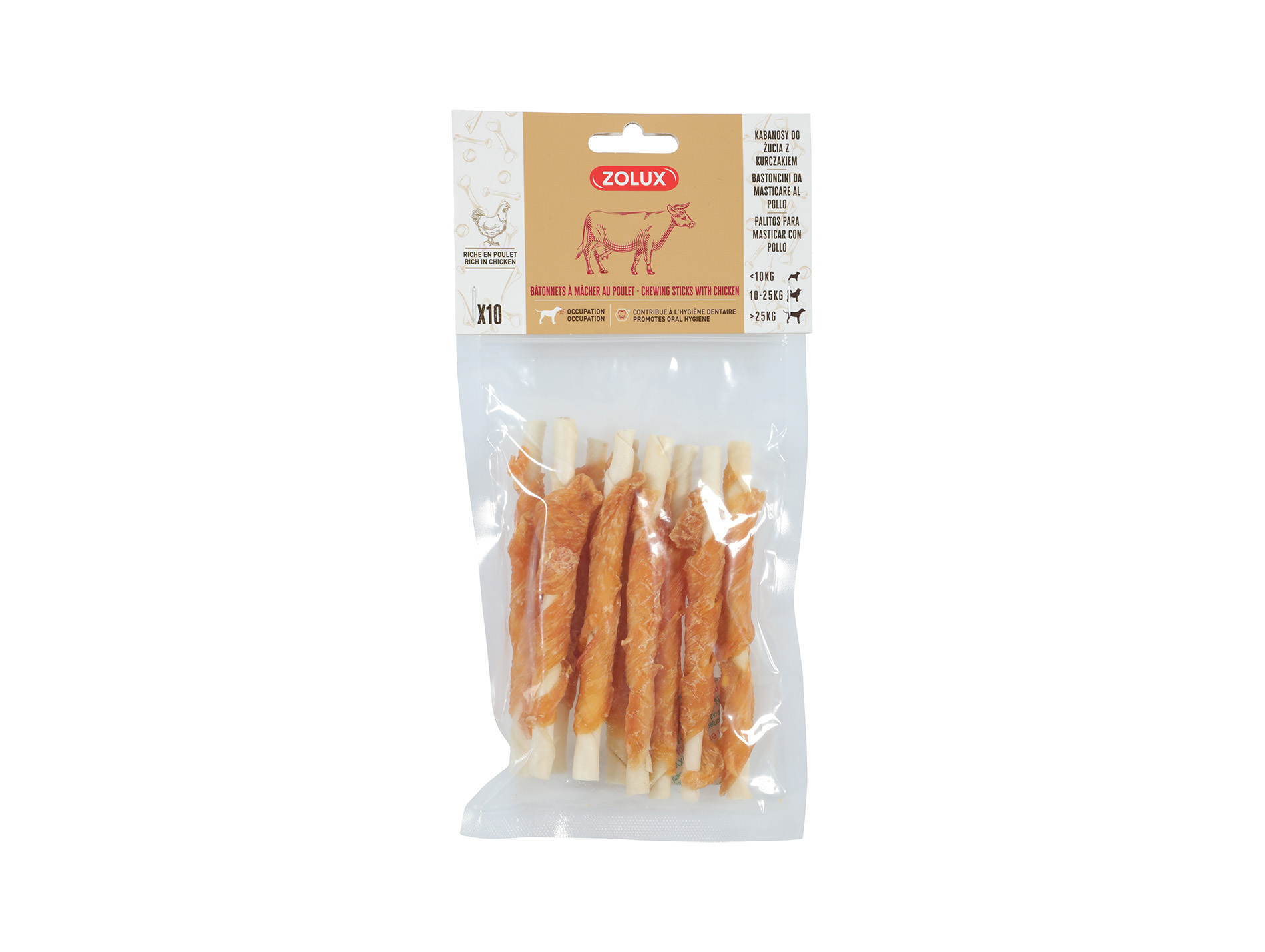 Bâtonner à macher ZOLUX au poulet x10