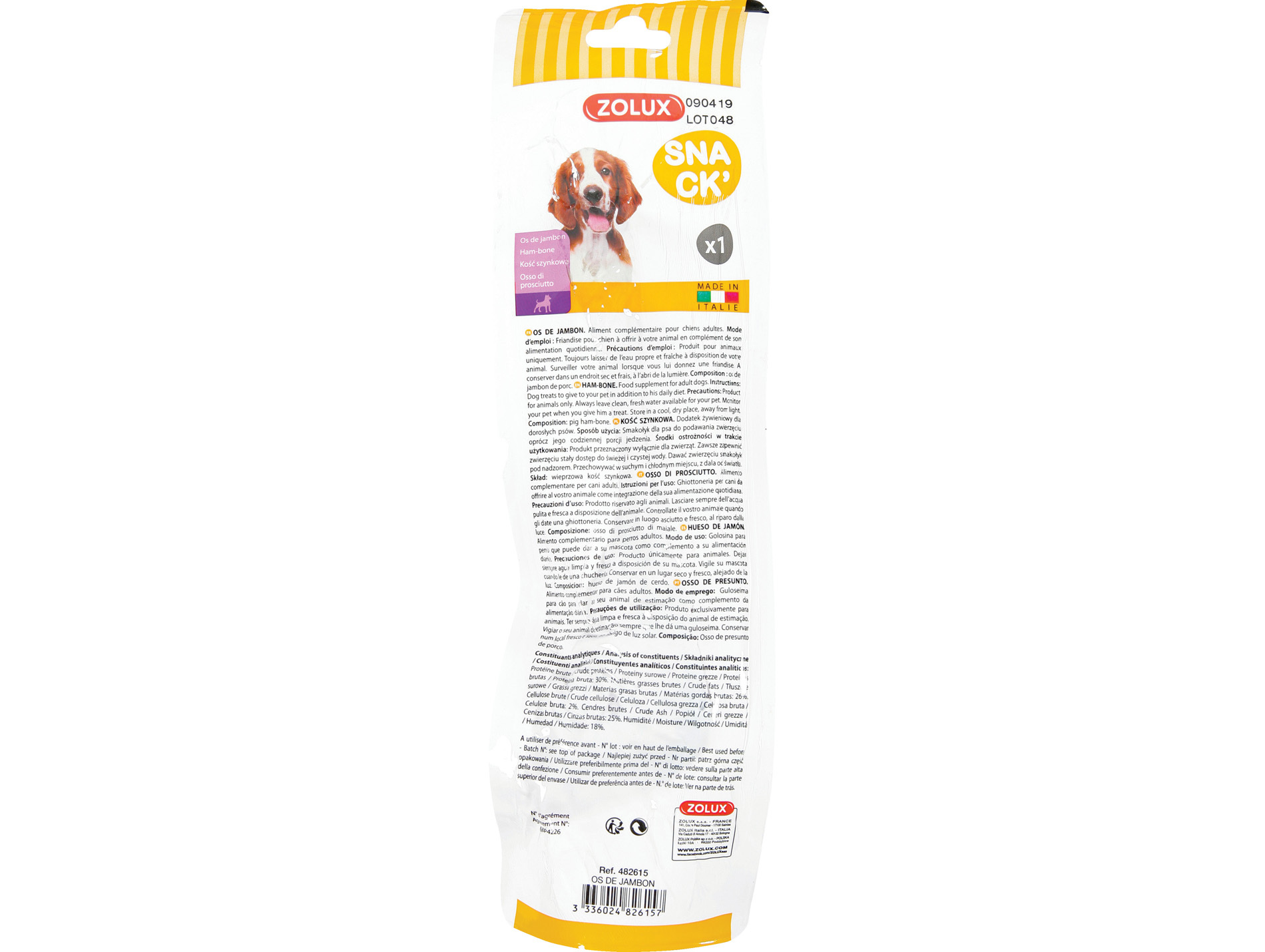 Friandise os de jambon