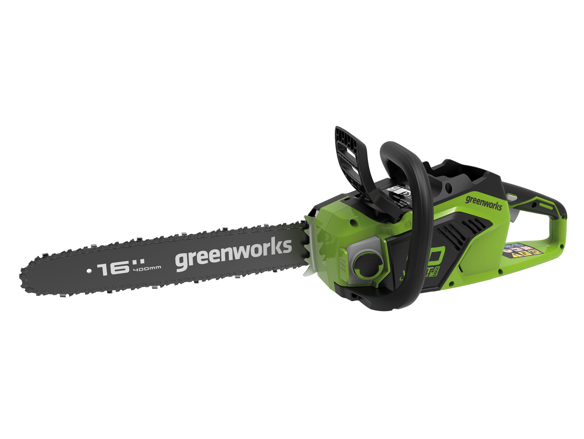Tronçonneuse à batterie GREENWORKS GD40CS18K4 l.40cm 40V B+C