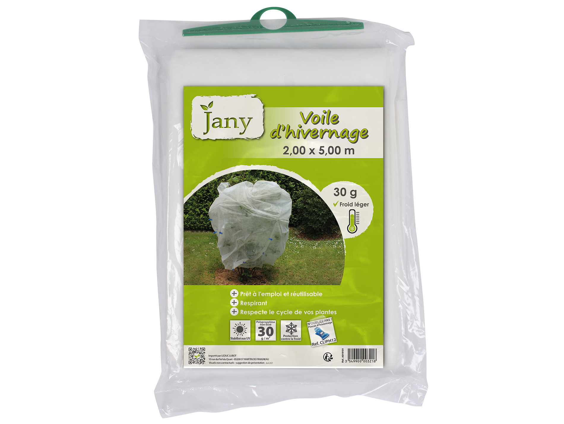 Voile d'hivernage JANY 30g/m² 2x5m