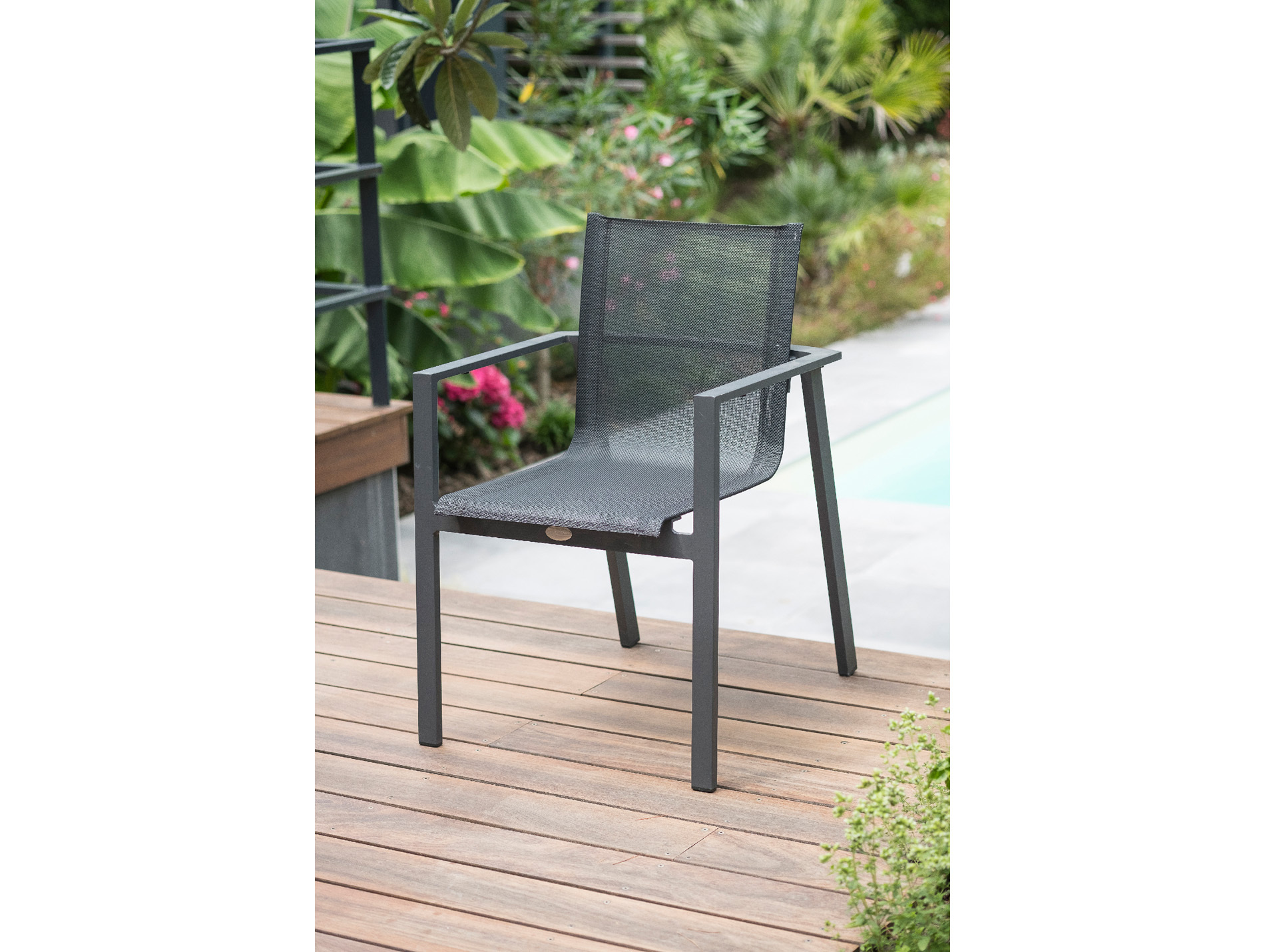 Fauteuil aluminium DCB GARDEN Miami anthracite