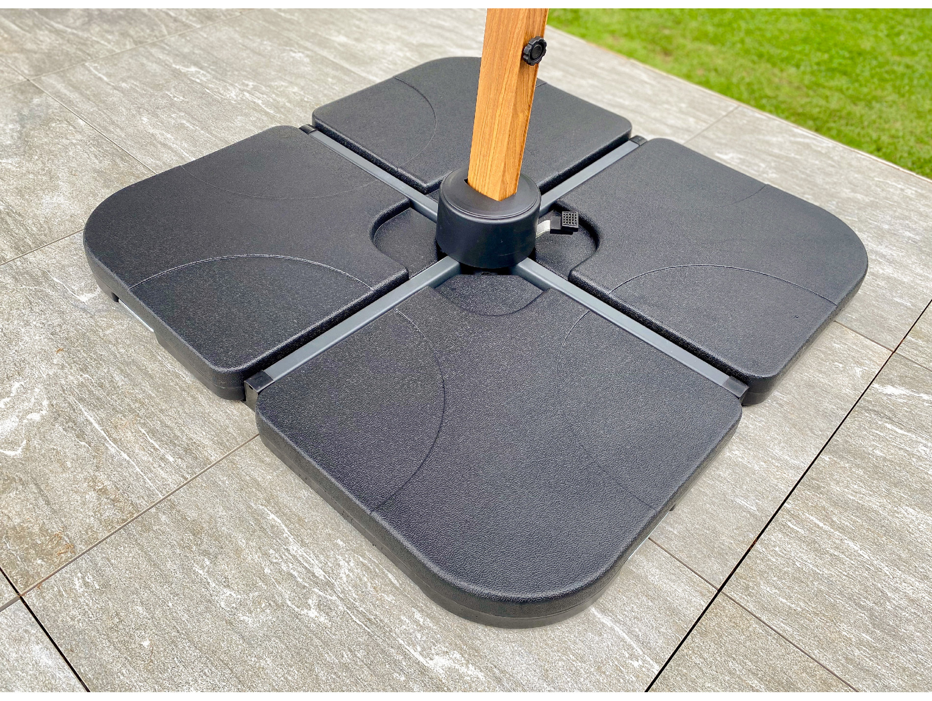 Dalle à remplir pour parasol x4