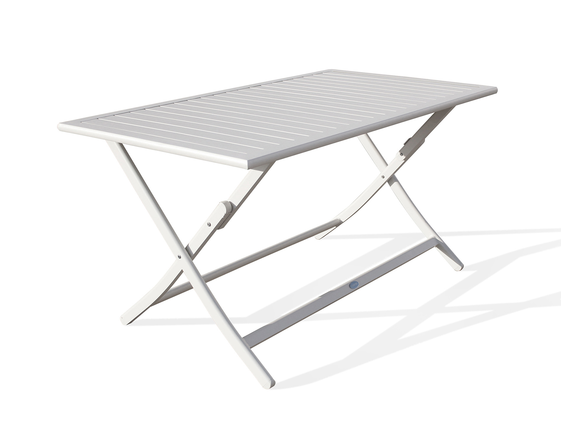 Table de jardin pliante alu DCB Marius 4 places gris