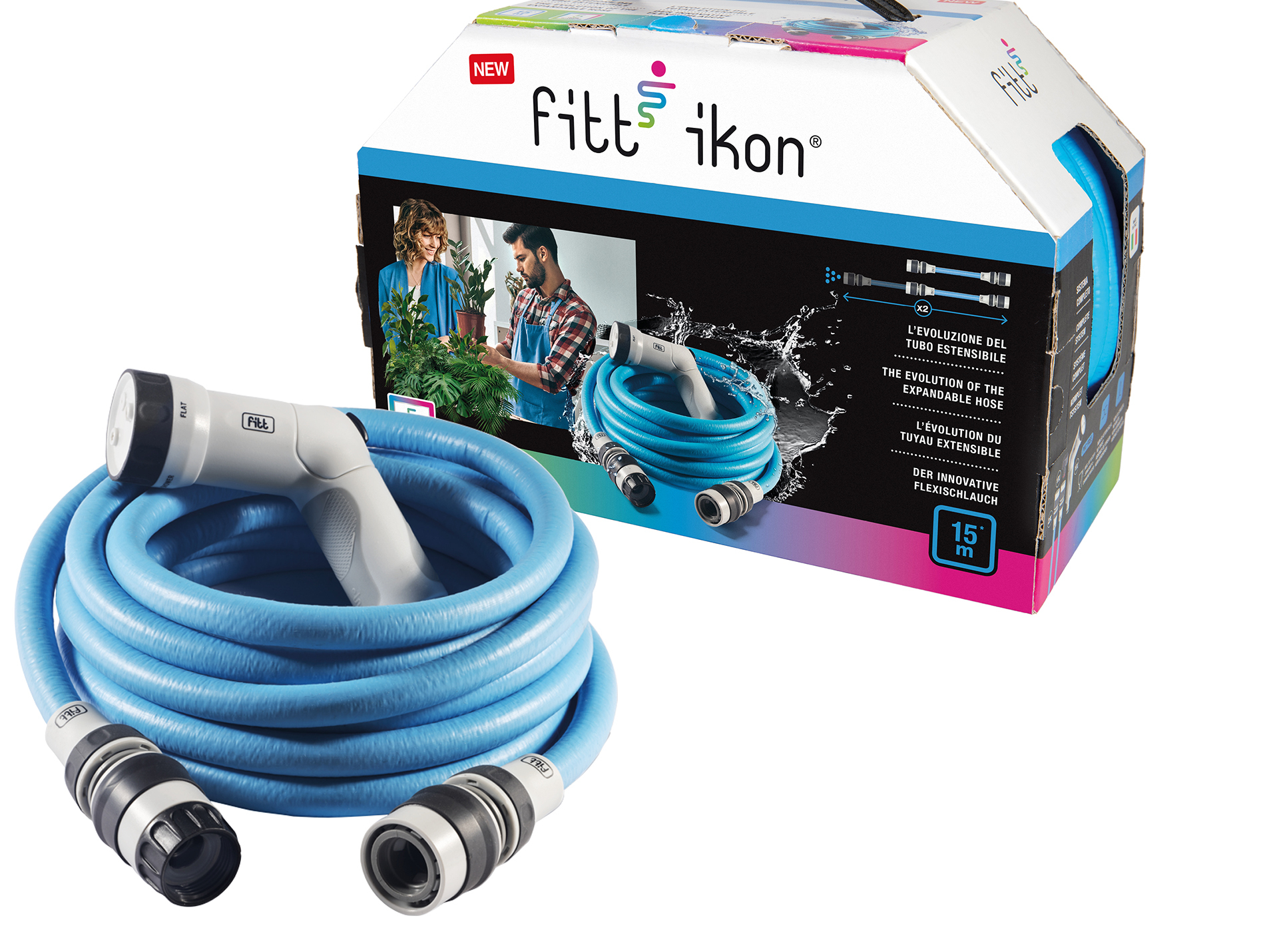 Tuyau d'arrosage FITT Ikon L.15m