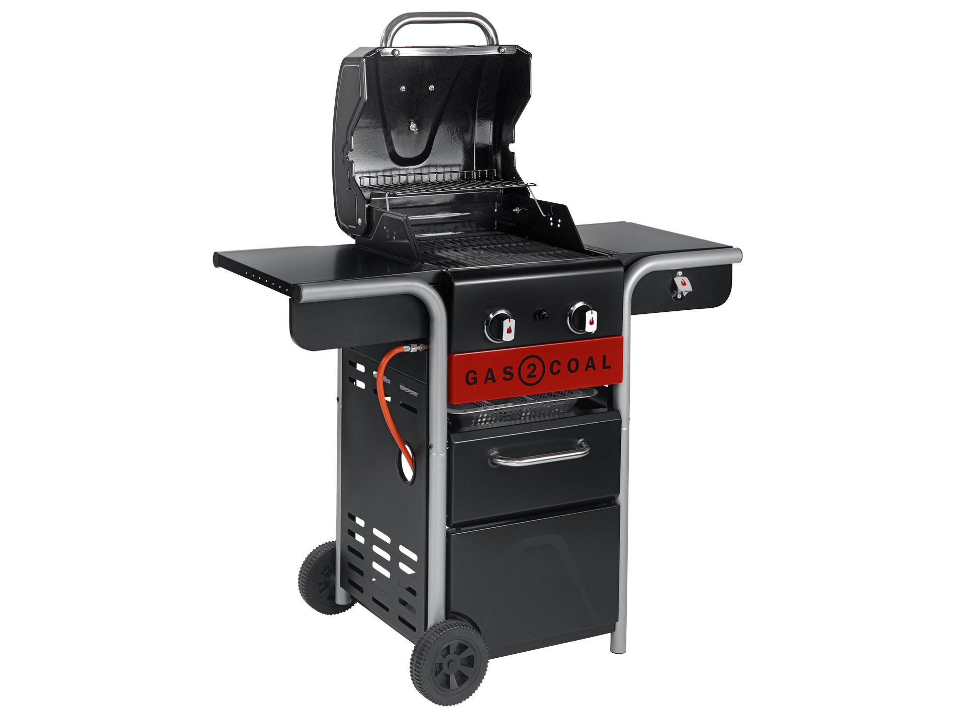 Barbecue hybride CHAR-BROIL Gas2Coal 2.0 2 brûleurs
